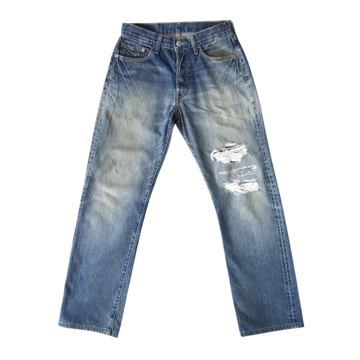 Levi’s Strauss Lot. 501 Vintage 2000s Distressed Denim
