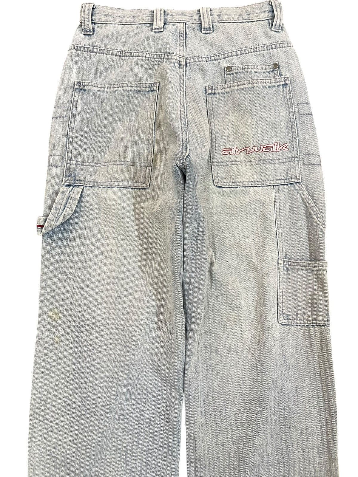 Airwalk Vintage Airwalk Hickory Stripe Unique Cargo Carpenter Denim Size US 29 - 7 Thumbnail