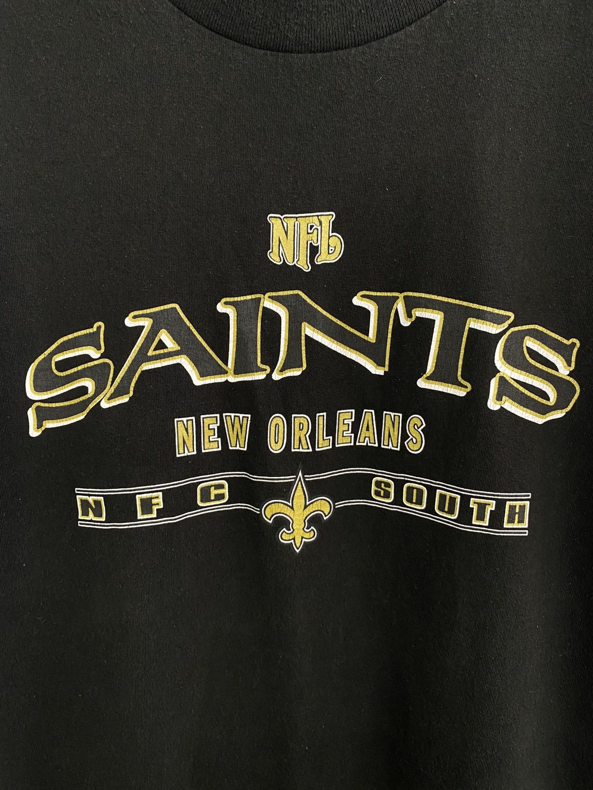 NFL Vintage 90s New Orleans Saints T Shirt Sportswear rare retro Size US XL / EU 56 / 4 - 4 Thumbnail