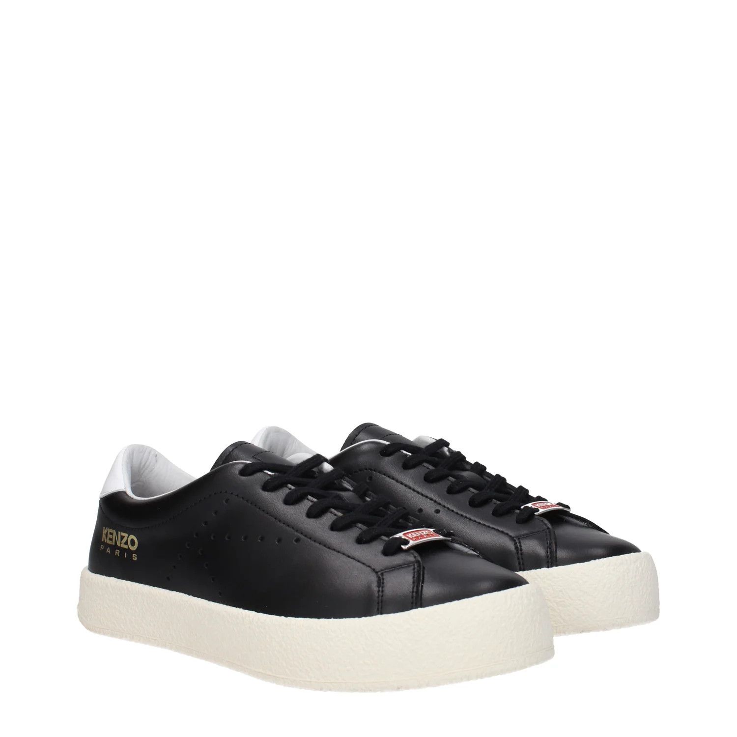 Kenzo ob1o1e1124 Leather Sneakers in Black Size US 8 / IT 38 - 2 Thumbnail