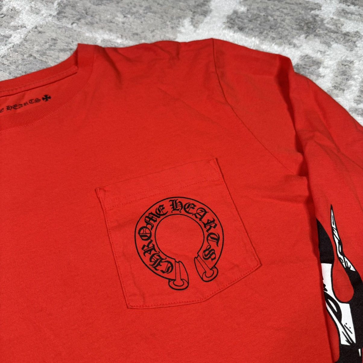 Chrome Hearts Matty boy chomper sleeve flames long sleeve tee shirt Size US L / EU 52-54 / 3 - 13 Thumbnail