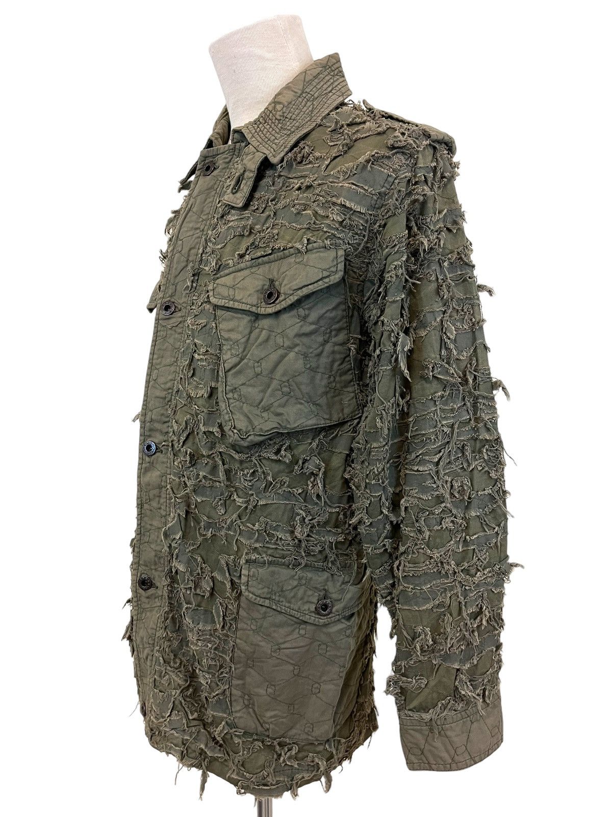 Japanese Brand Japanese Brand Mangrove Distressed Army Jacket Size US L / EU 52-54 / 3 - 7 Thumbnail