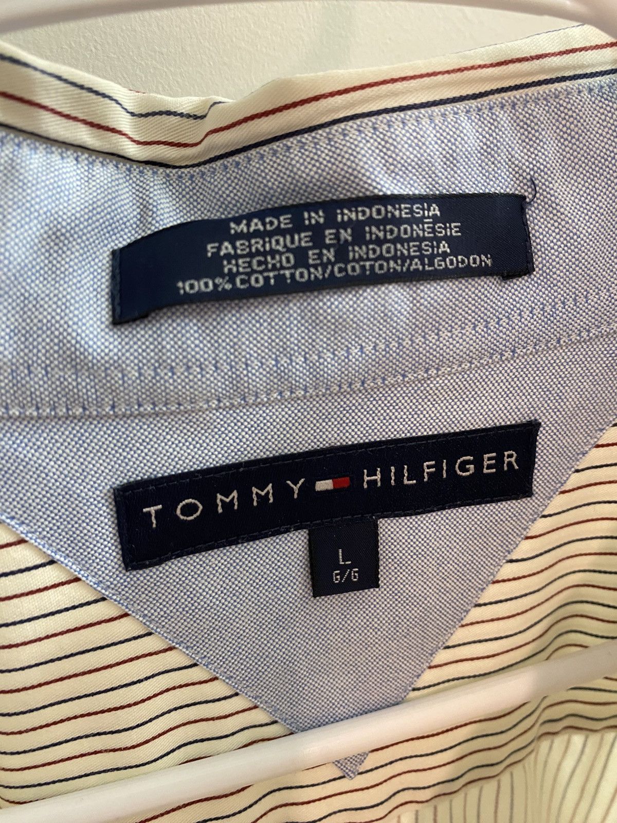 Tommy Hilfiger Vintage Tommy Hilfiger Crest Button Up Shirt Size US L / EU 52-54 / 3 - 3 Thumbnail