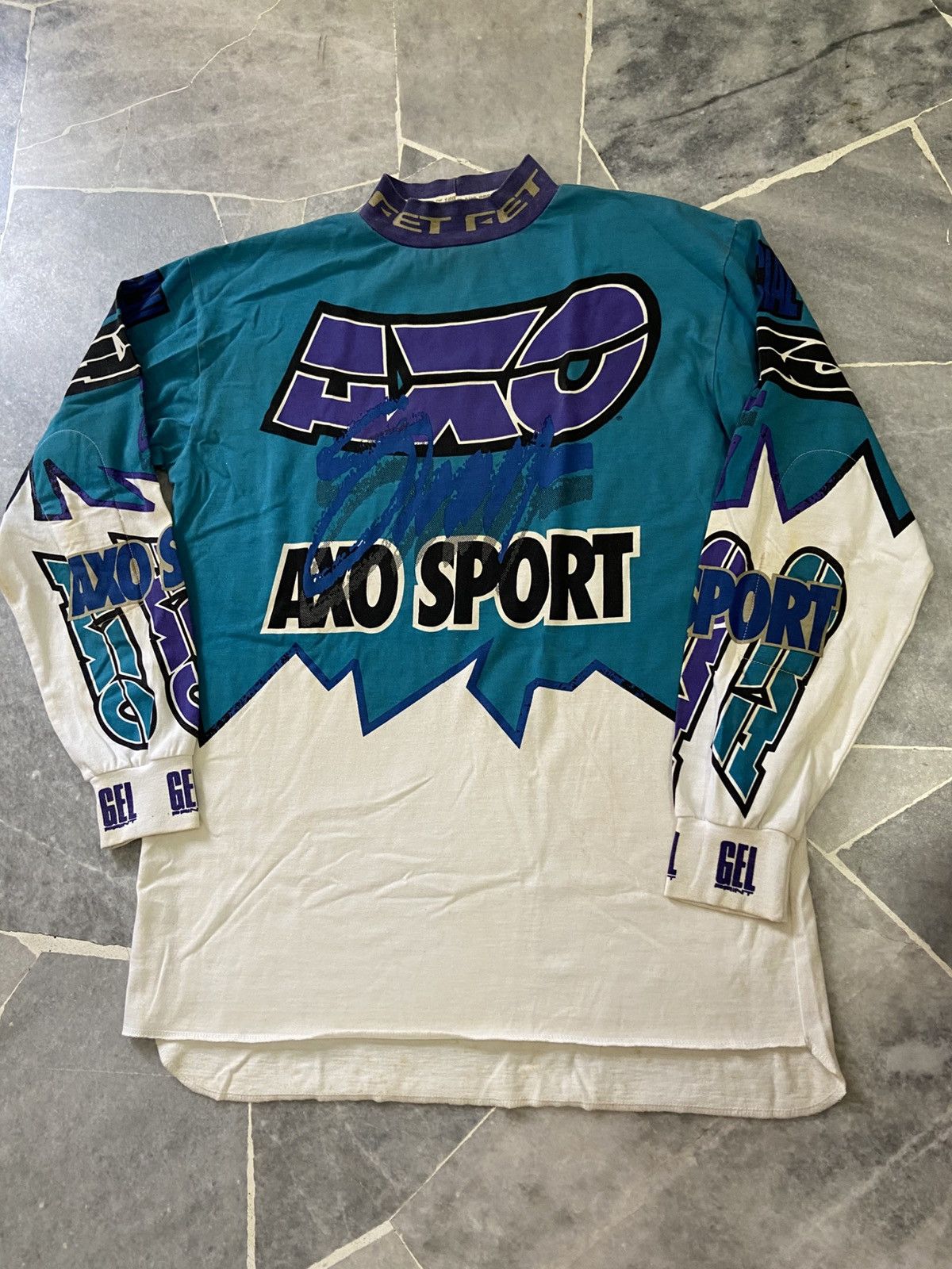 Vintage 1992 Axo Team Pro Circuit Racing Motocross Jersey Large Size US L / EU 52-54 / 3 - 4 Thumbnail