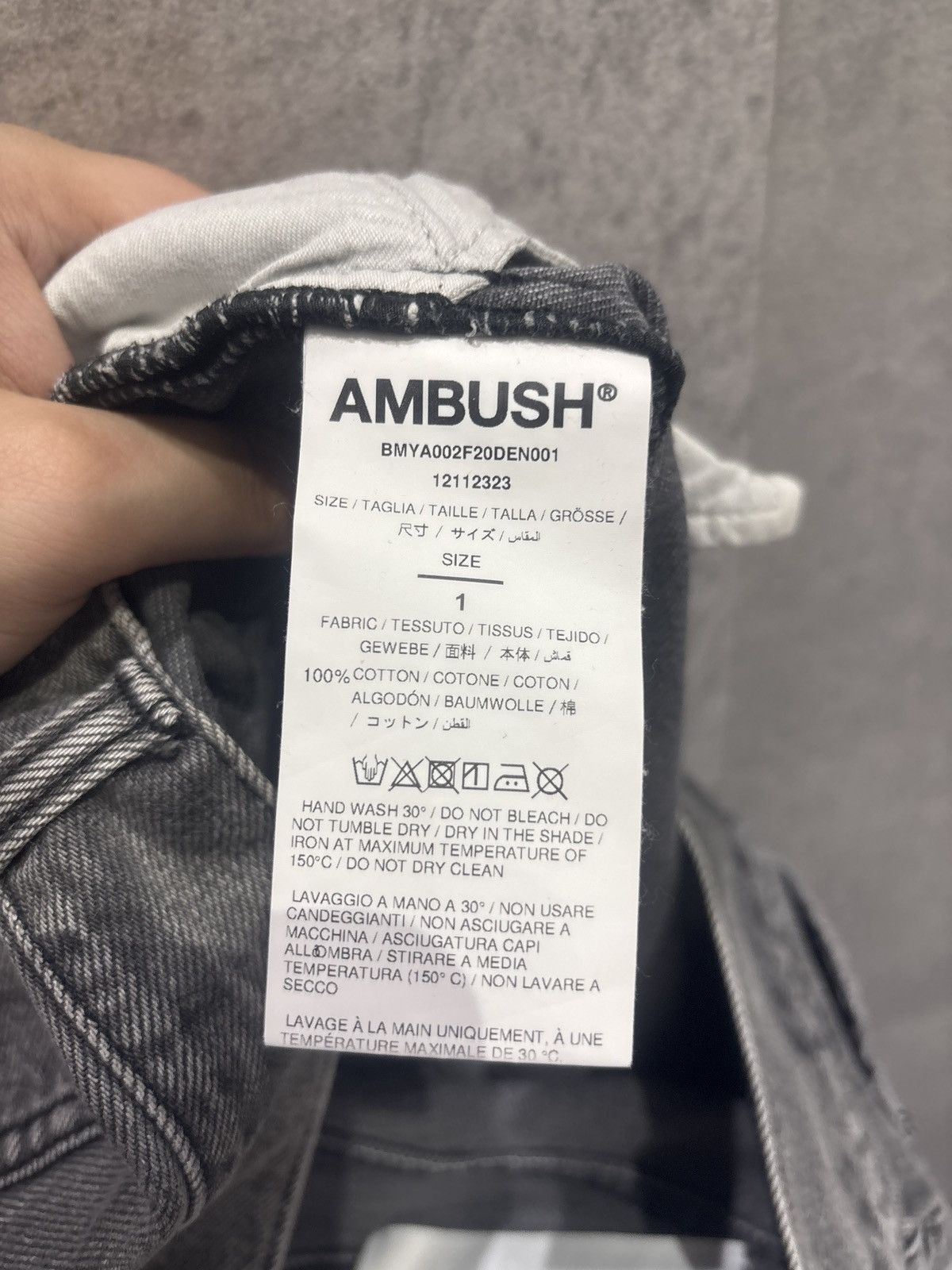 Ambush Design Ambush denim jeans dark grey size 1 (71 cm) Size US 28 / EU 44 - 4 Thumbnail