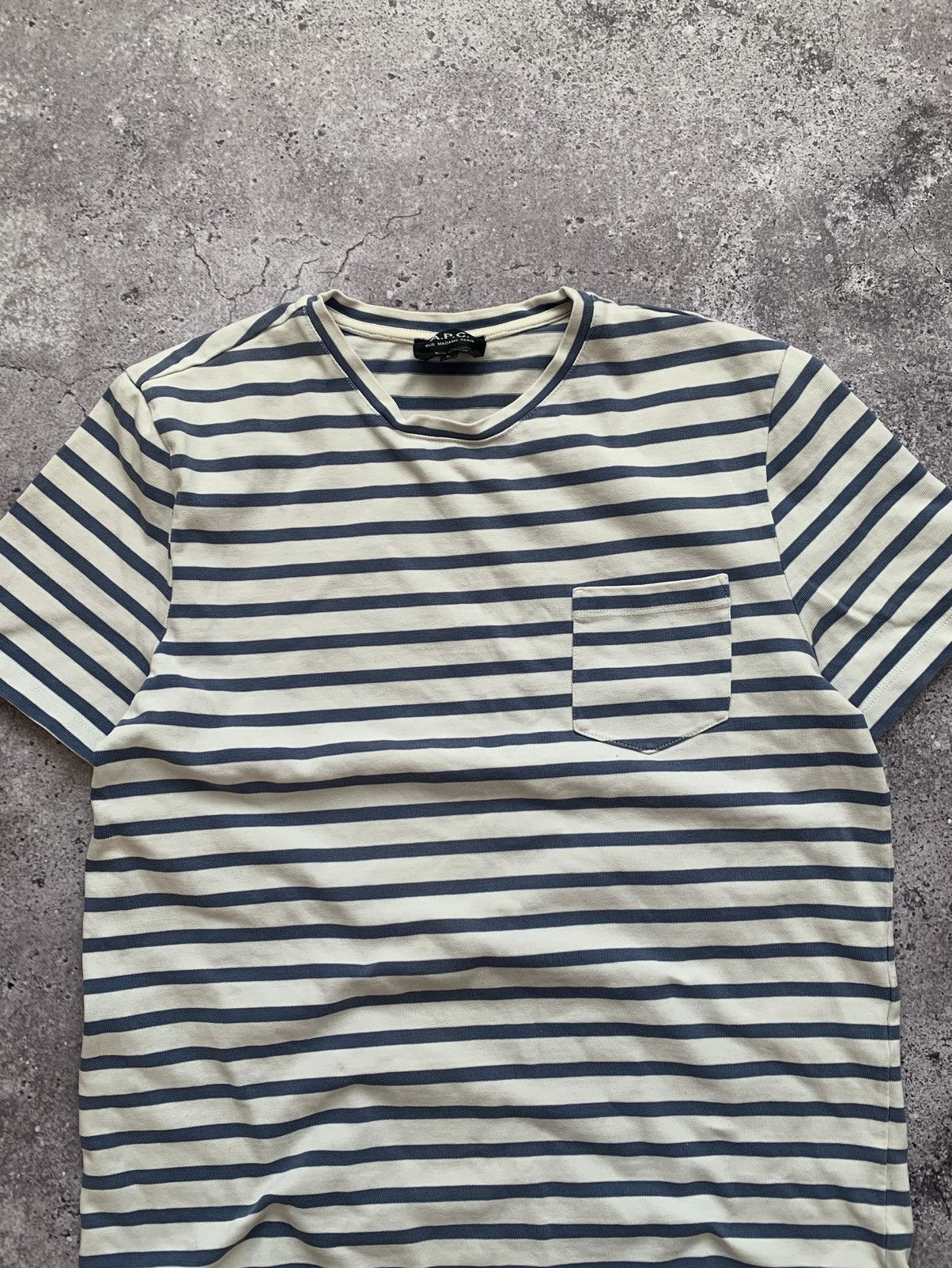 A.P.C. 🔥APC STRIPPED POCKET T-SHIRT Size US L / EU 52-54 / 3 - 3 Thumbnail