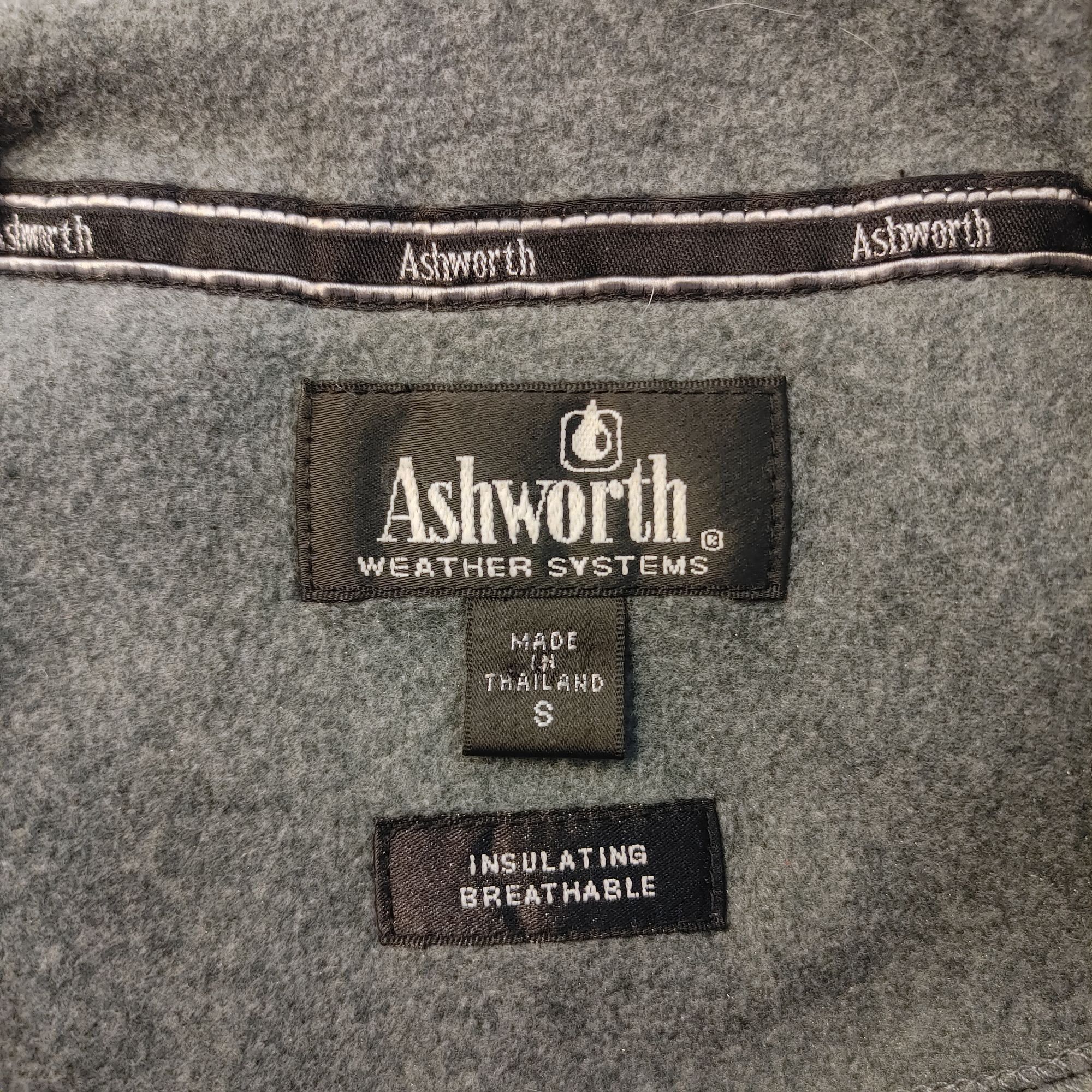 Ashworth Ashworth Men's Black/Gray Fleece Insulated Sleeveless Vest Size US S / EU 44-46 / 1 - 3 Thumbnail