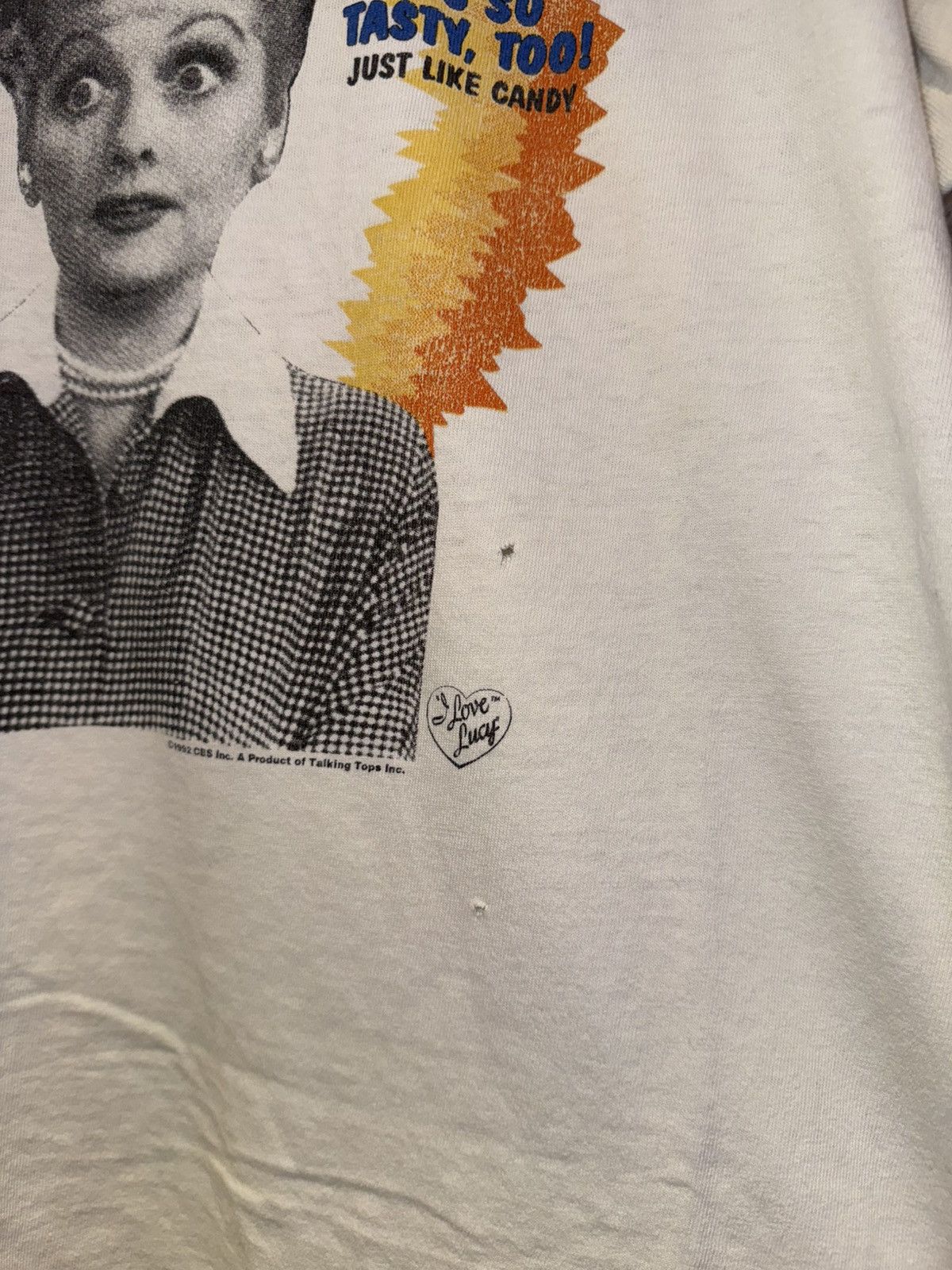 Vintage Vintage 90s I Love Lucy Vitameatavegamin 1992 CBS Promo Tee Size US XL / EU 56 / 4 - 6 Thumbnail