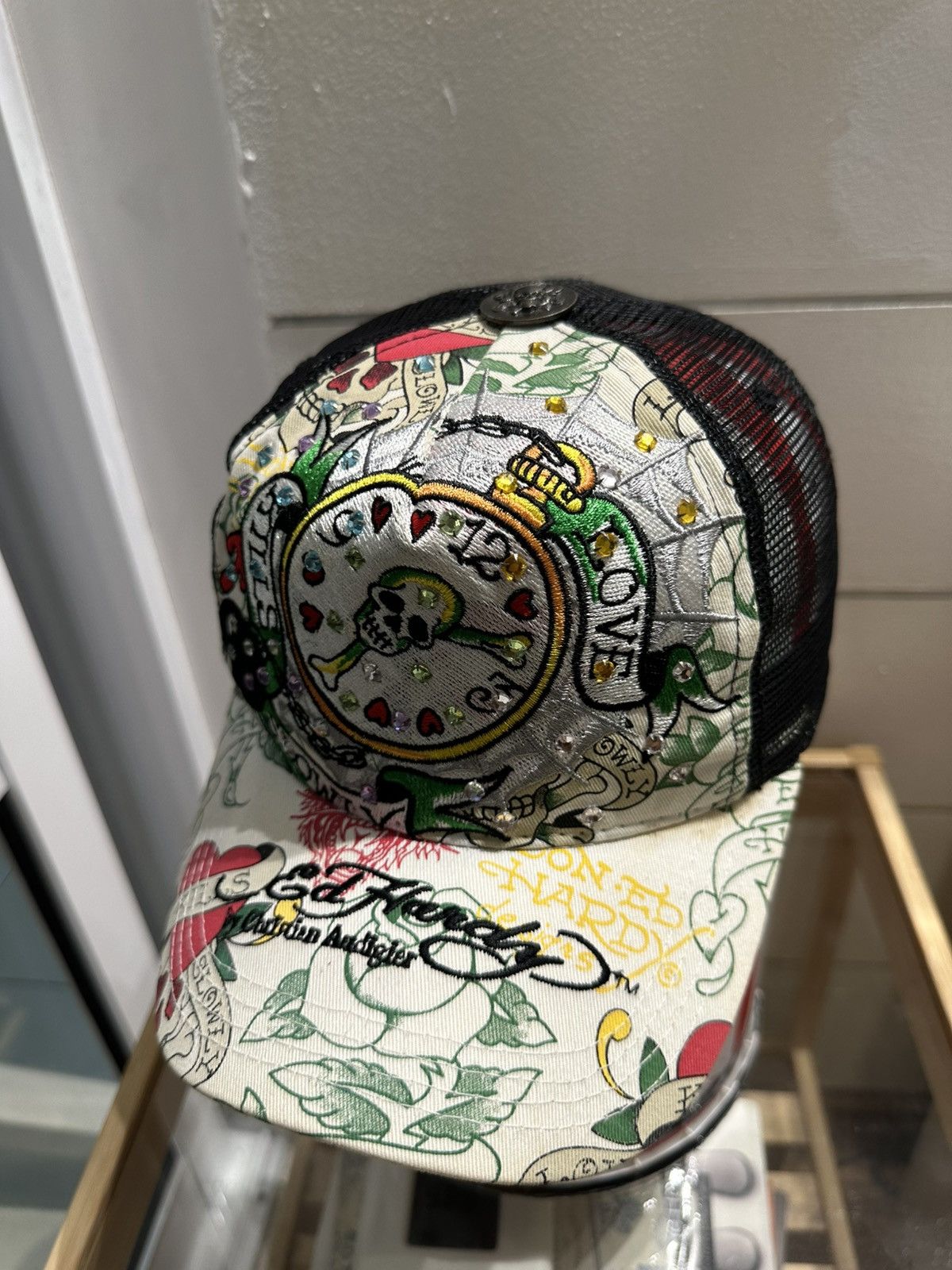 Christian Audigier × Ed Hardy Ed Hardy Rhinestone by Christian Audigier Skull Tattoo Size ONE SIZE - 3 Thumbnail