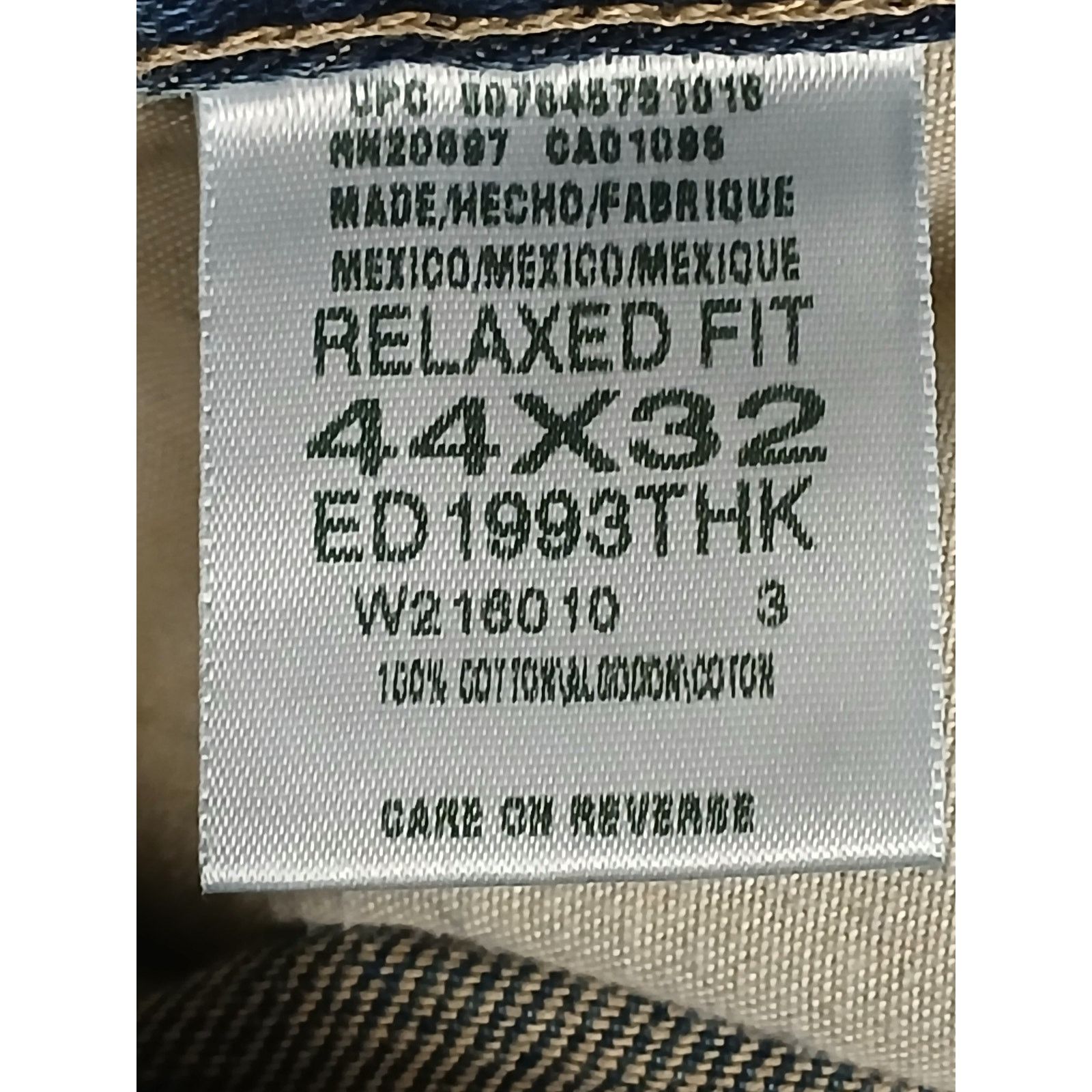 Dickies Dickie's (44x32) Men's Relaxed Carpenter Blue Denim Jeans Size US 44 / EU 60 - 9 Thumbnail