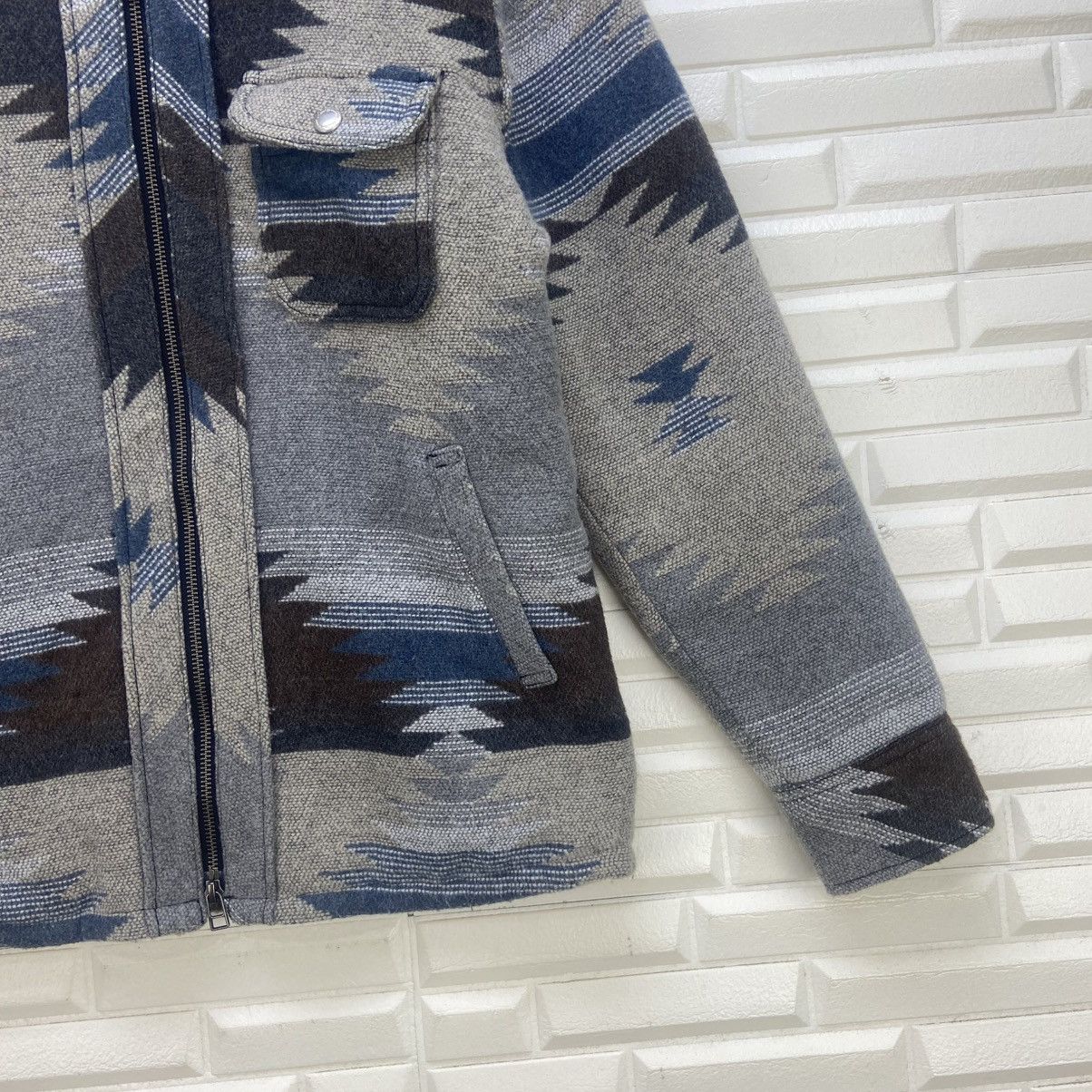 Japanese Brand Azul by Moussy Street Fashion Native Fleece Sherpa Jacket Size US S / EU 44-46 / 1 - 8 Thumbnail