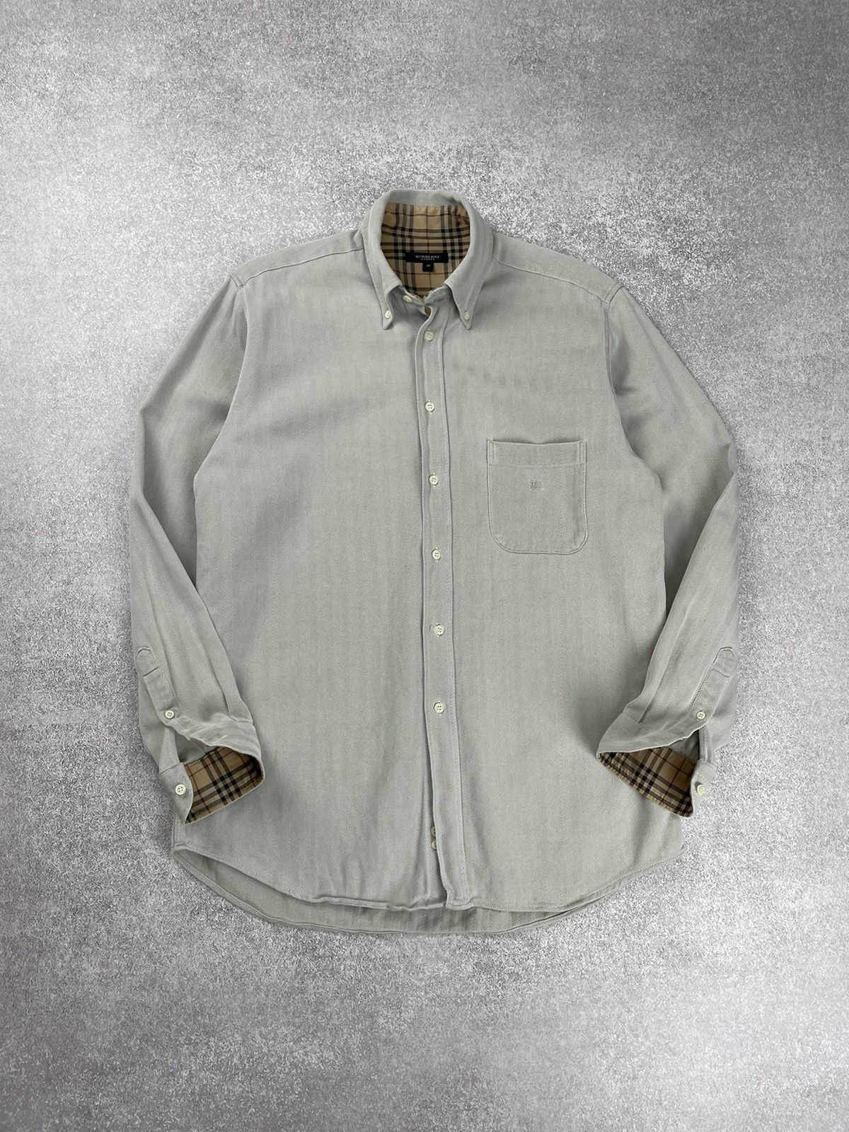 Burberry × Vintage Vintage Burberry London Long Sleeve Shirt Size US M / EU 48-50 / 2 - 9 Thumbnail