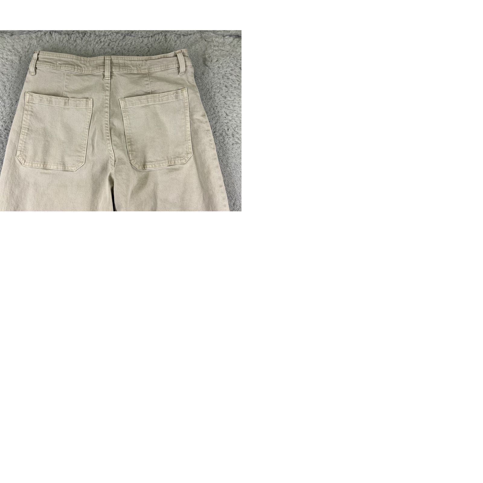 Vintage VINTAGE Buckle Bke Denim Jeans Waist 29 Inseam 26 Beige Wide-Leg High Rise 29x26 Womens Jeans Shirt? Size 32" / US 10 / IT 46 - 10 Thumbnail