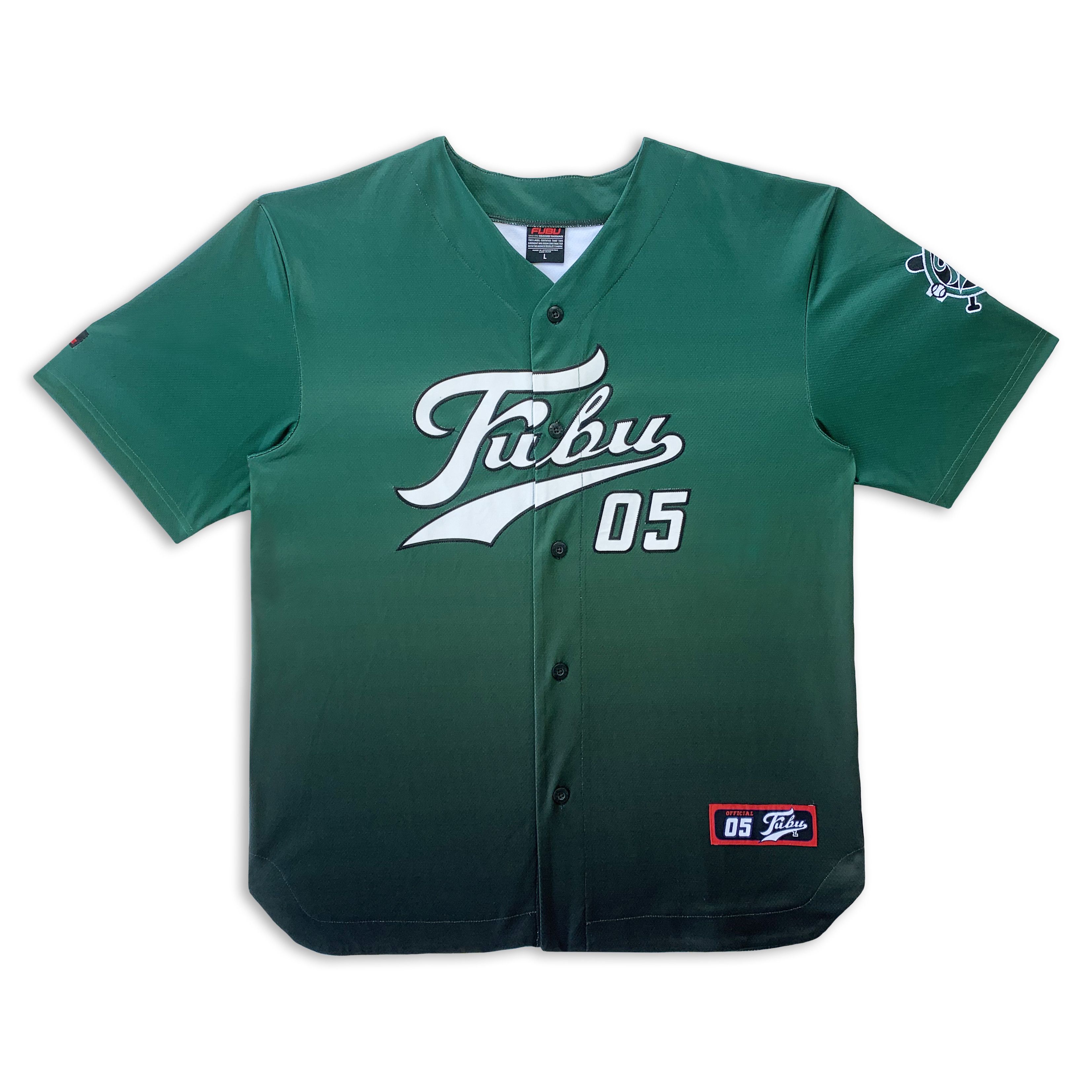 Vintage 90s FUBU Baseball Jersey Shirt Y2k 2000s Hip Hop Rap