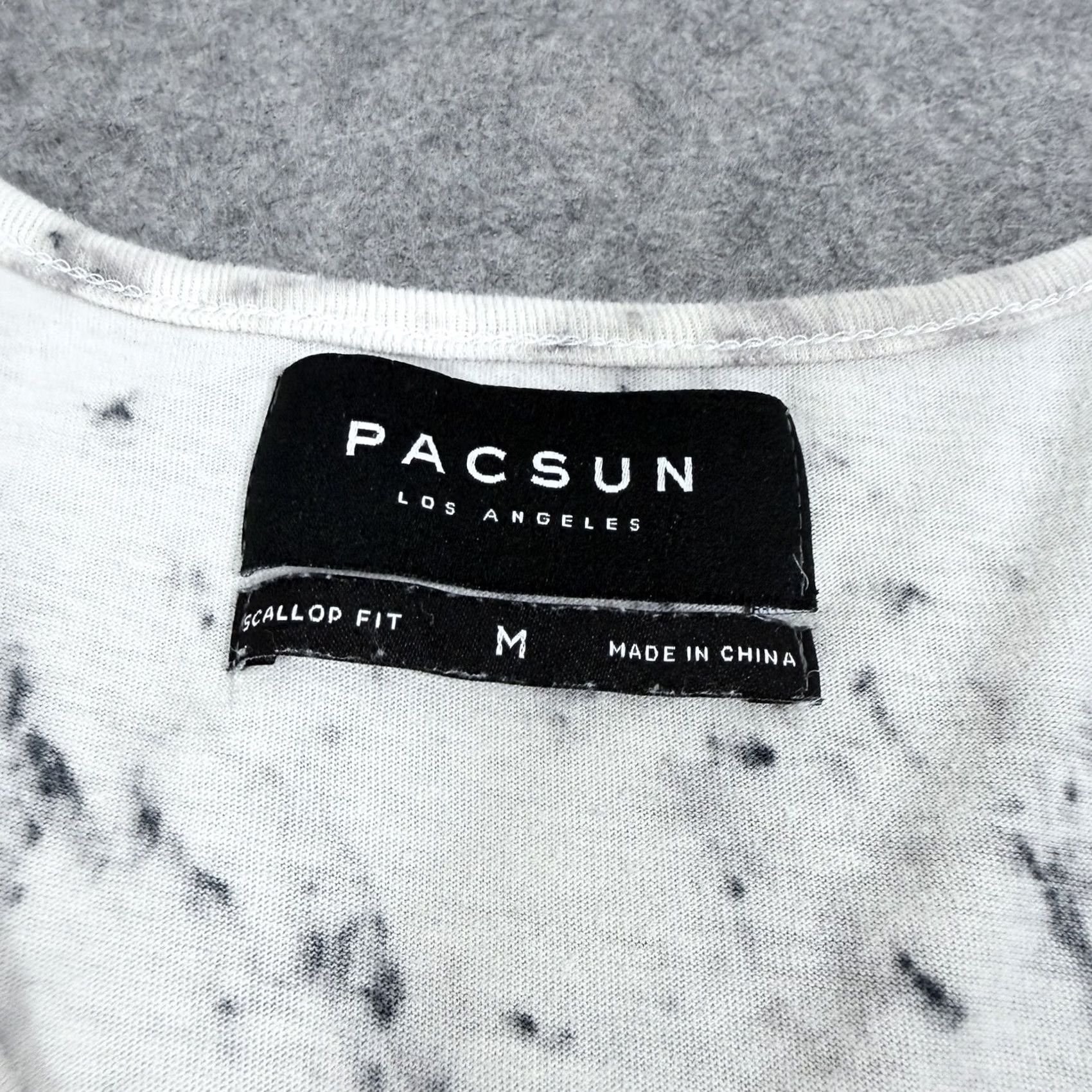 Pacsun Pacsun Scallop Fit Activewear Tank Top Women's Medium White Marble Print Size M / US 6-8 / IT 42-44 - 3 Thumbnail