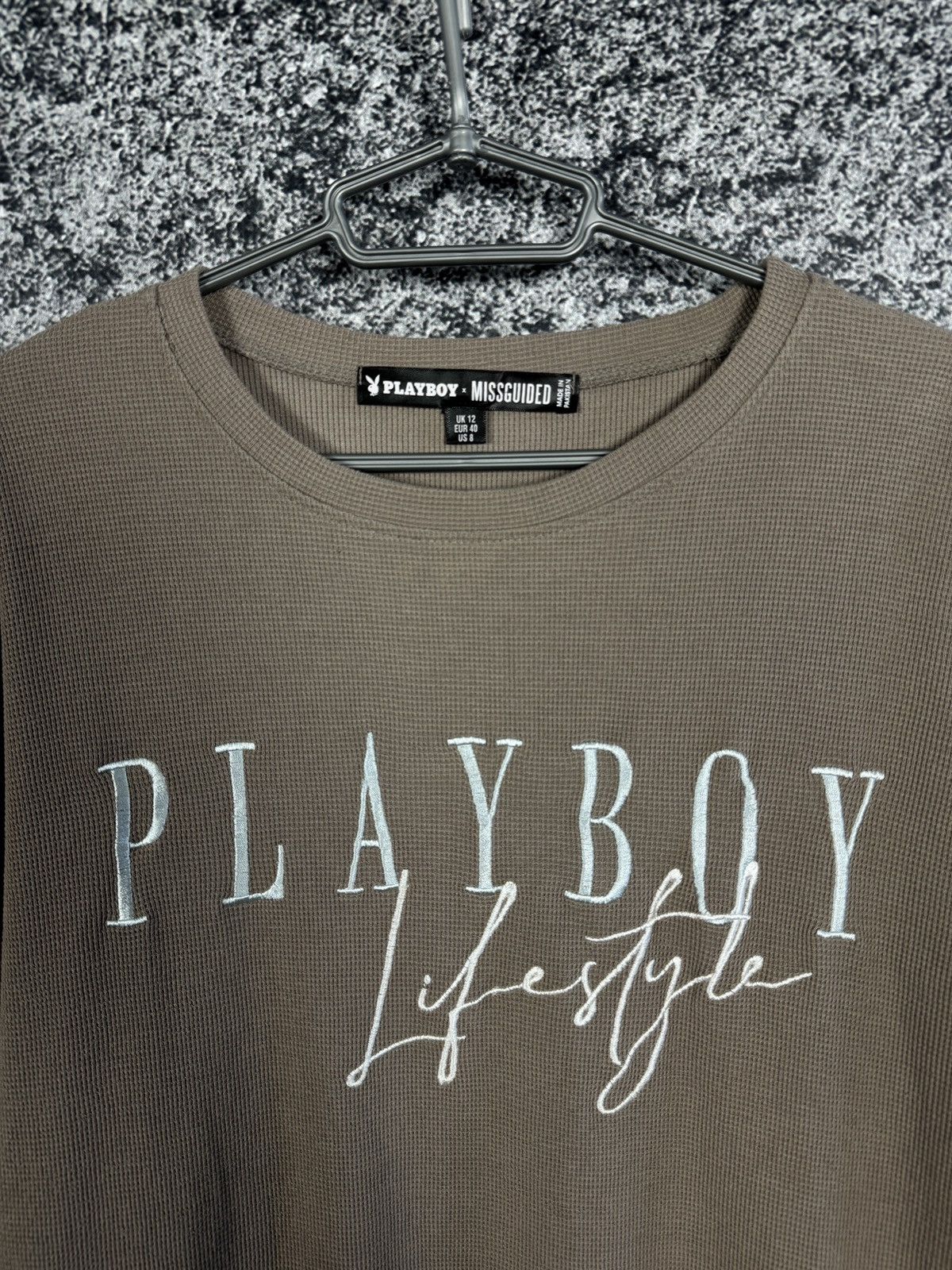 Playboy Playboy Lifestyle Missguided Waffle Crew Pullover Sweatshirt Size M / US 6-8 / IT 42-44 - 6 Thumbnail