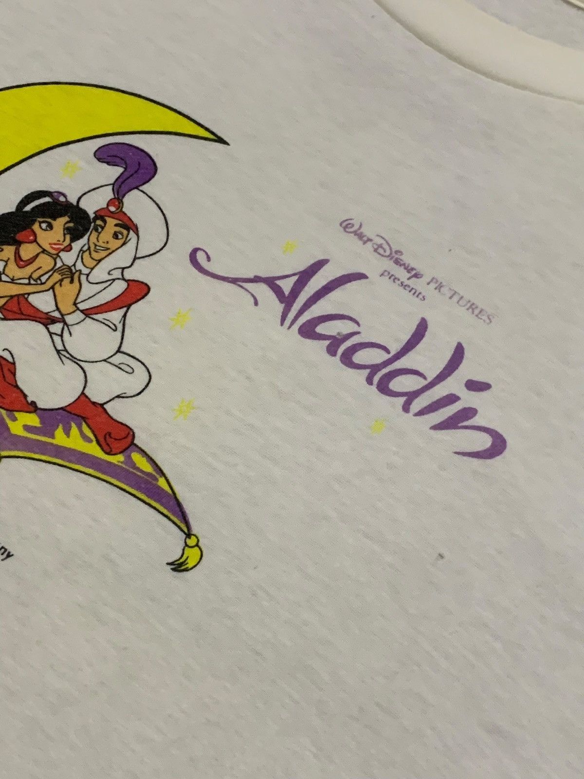 Disney × Vintage Vintage 90s Aladdin Disney By Esso Promo Tshirt Size US S / EU 44-46 / 1 - 3 Thumbnail