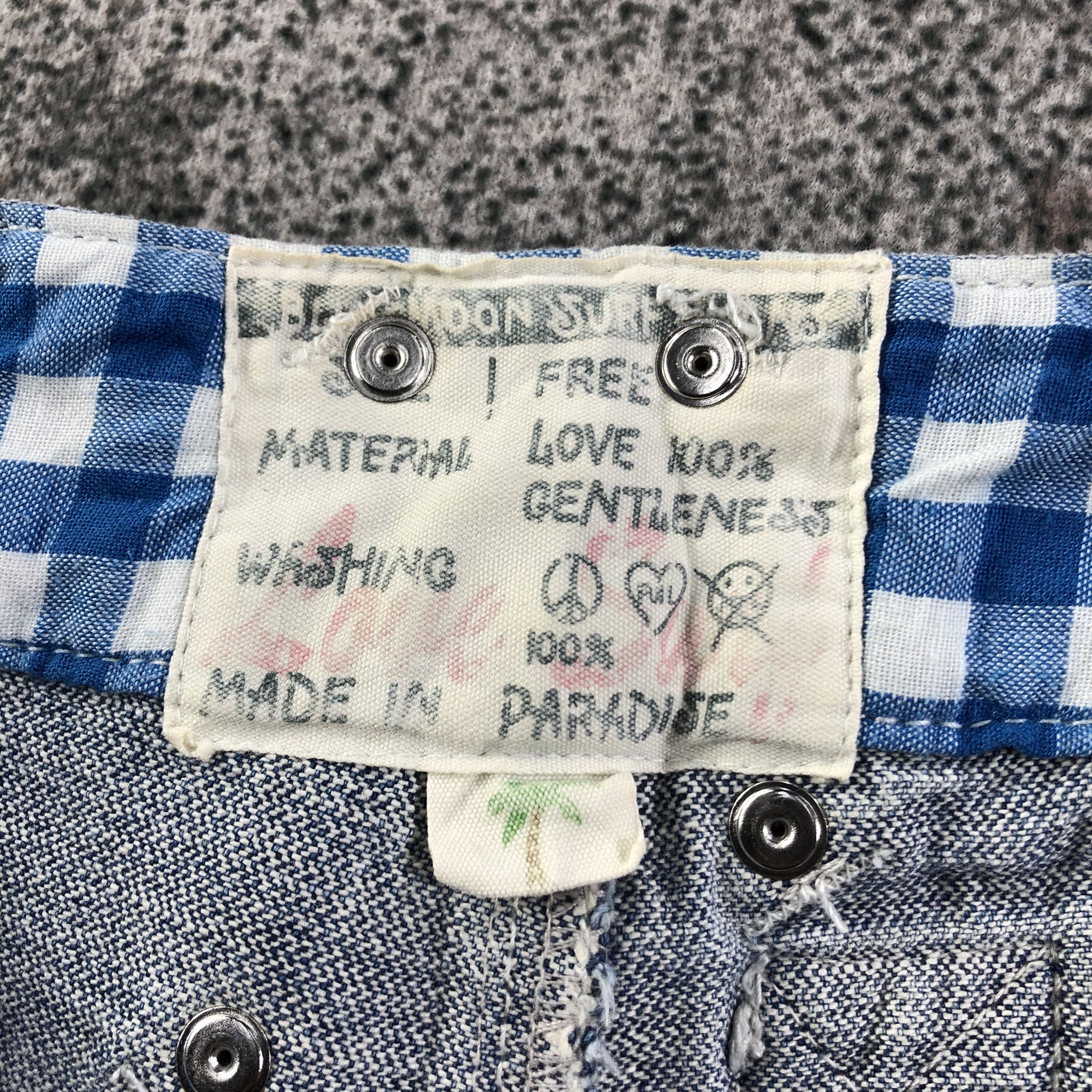 Japanese Brand Blue Moon Blue Cargo Jeans Multi Pocket Flare Denim KJ1536 Size 28" / US 6 / IT 42 - 8 Thumbnail