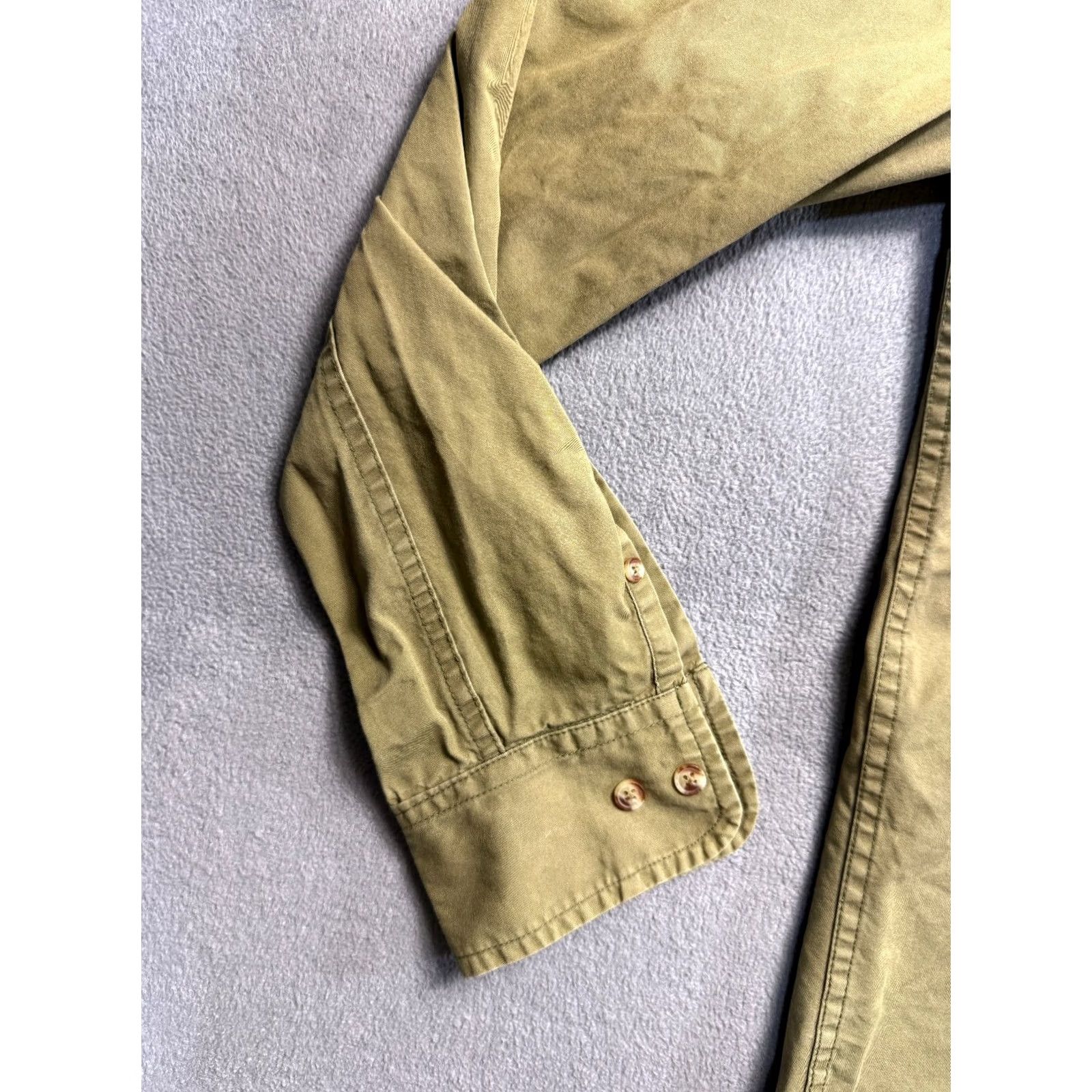 Obey OBEY military olive button up shirt long sleeve mens M size Size US M / EU 48-50 / 2 - 4 Thumbnail
