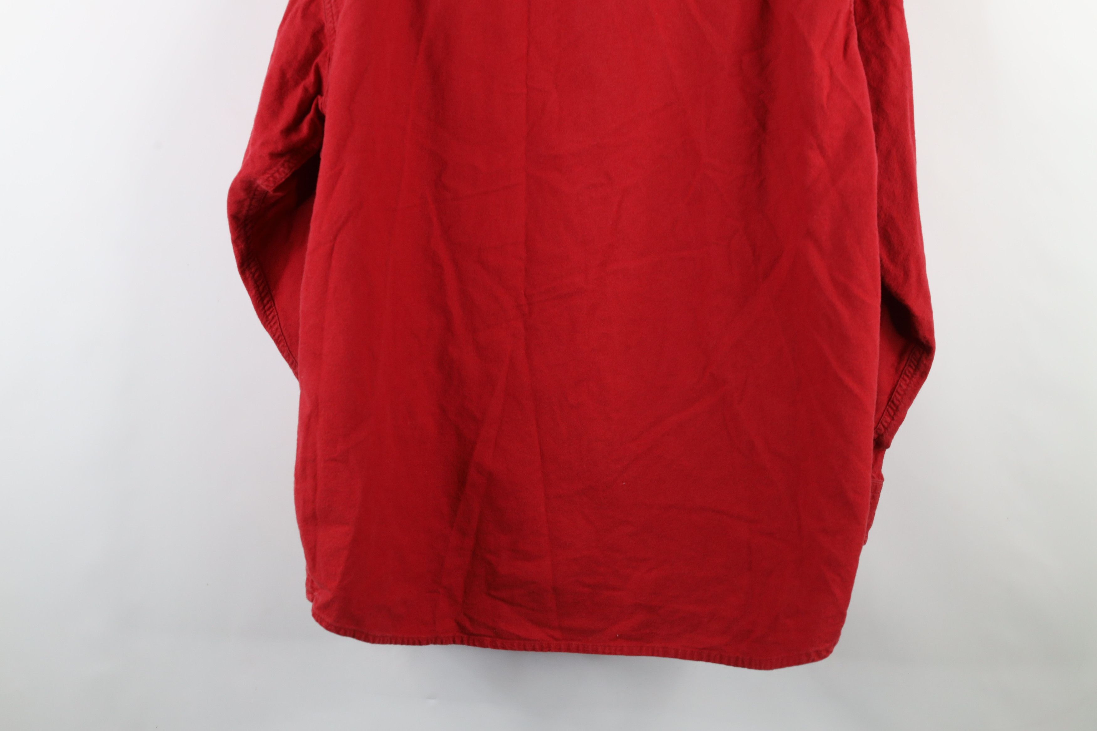 Vintage Vintage 90s Streetwear Cloth Collared Button Shirt Red Size US XL / EU 56 / 4 - 12 Thumbnail