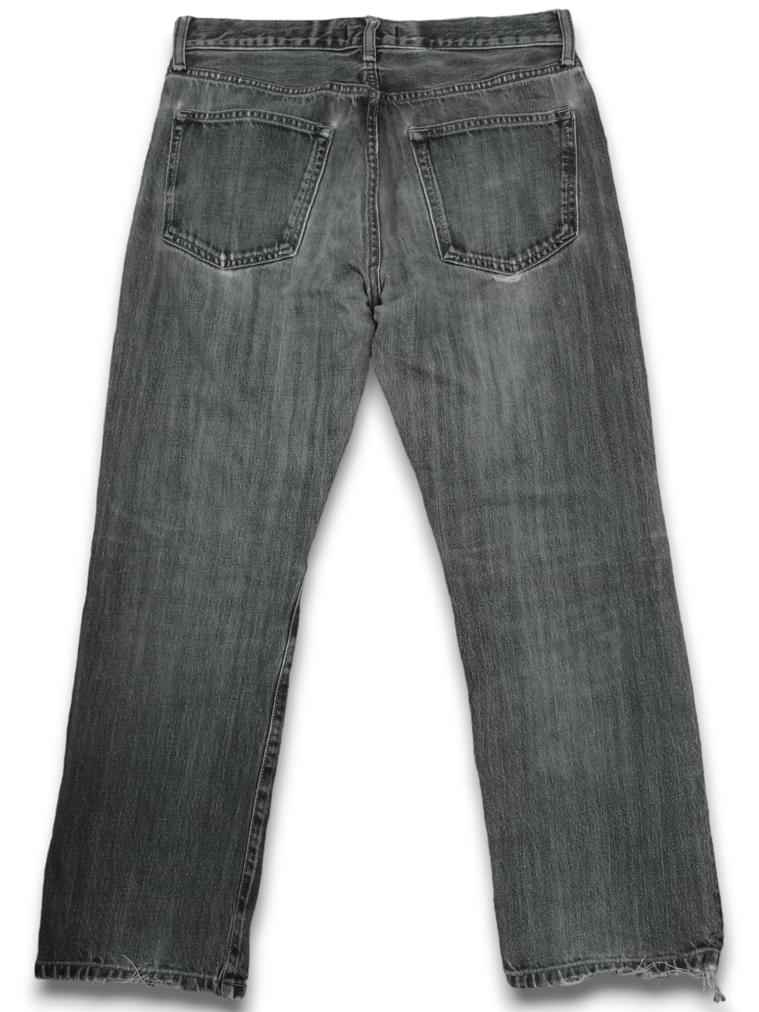 Japanese Brand × Uniqlo Vintage Uniqlo Earth Tone Distressed Loose Jeans 31x27 Size US 31 - 13 Thumbnail