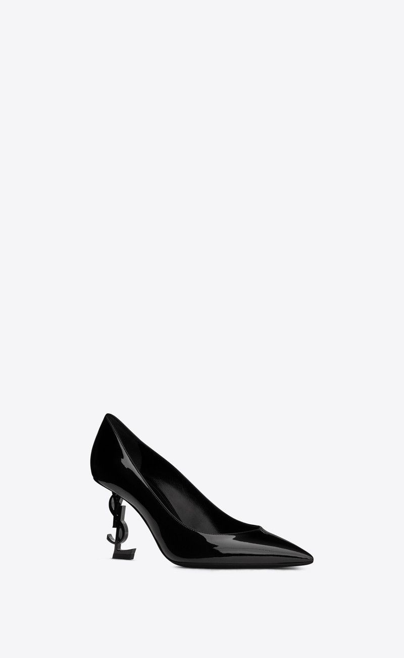Saint Laurent Paris o1tr1nto0326 484160 Opyum Pumps in Patent Leather Heels Size US 8.5 / IT 38.5 - 4 Thumbnail