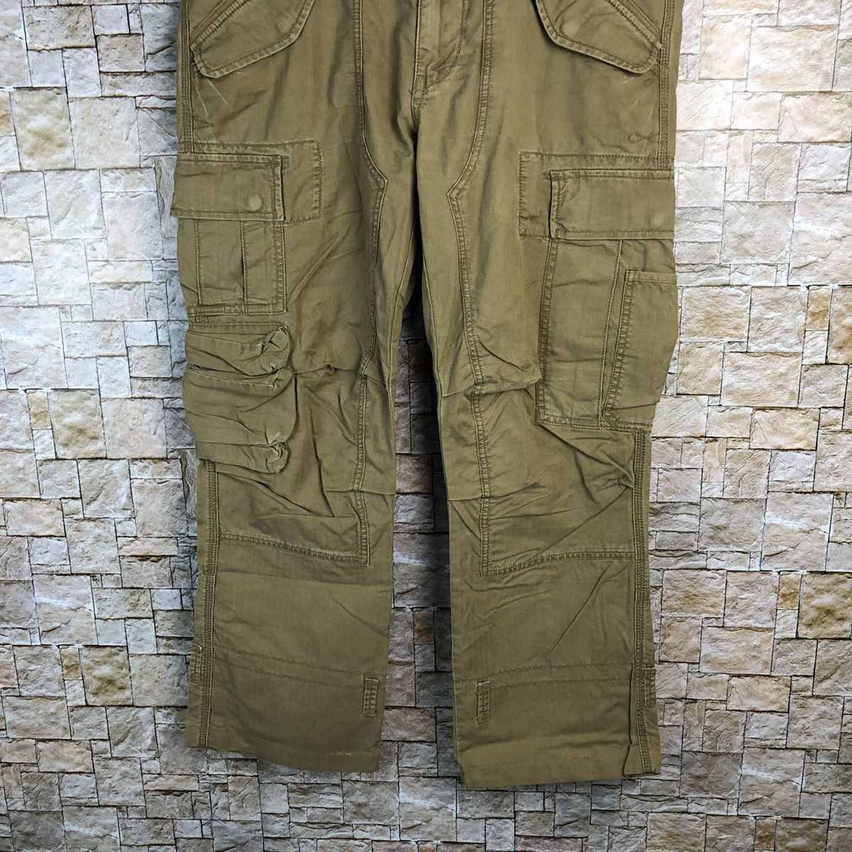 Polo Ralph Lauren DL Ralph Lauren double knee 3d pocket Cargo Pants #A140 Size US 35 - 3 Thumbnail
