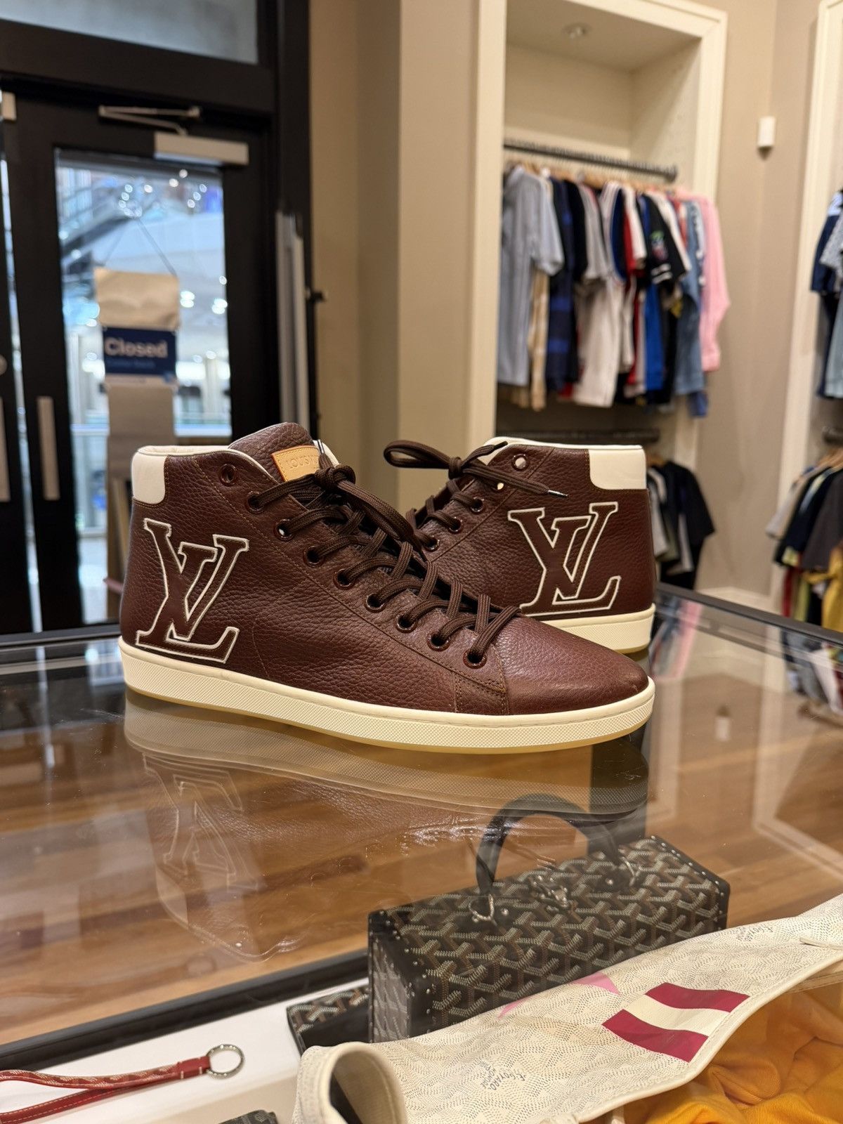 Louis Vuitton Louis vuitton Fastball High Leather Sneaker Size US 8.5 / EU 41-42 - 2 Thumbnail