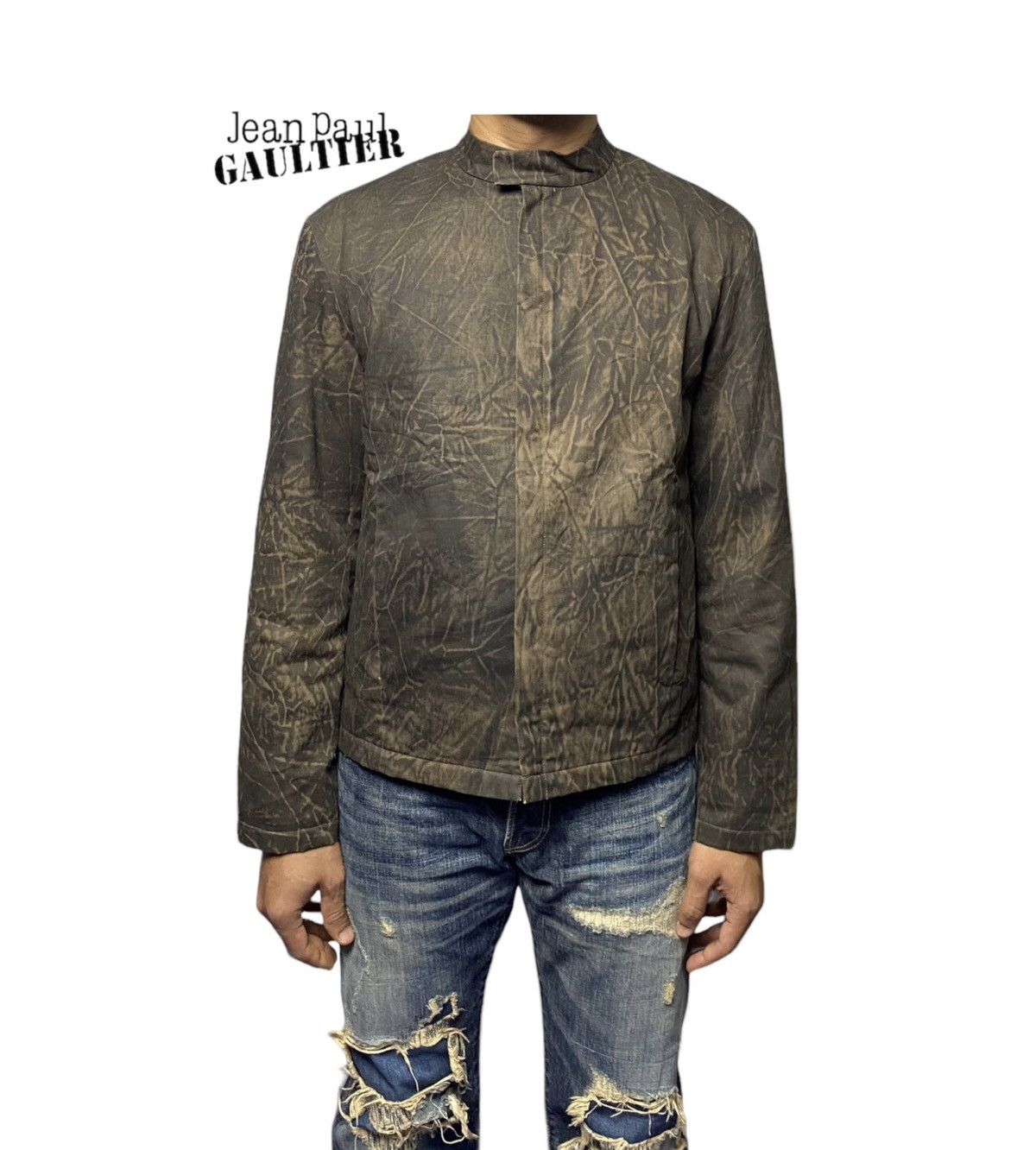 Gaultier Homme Objet Jean Paul Gaultier Distressed Paint Effect Jacket Size US M / EU 48-50 / 2 - 1 Thumbnail