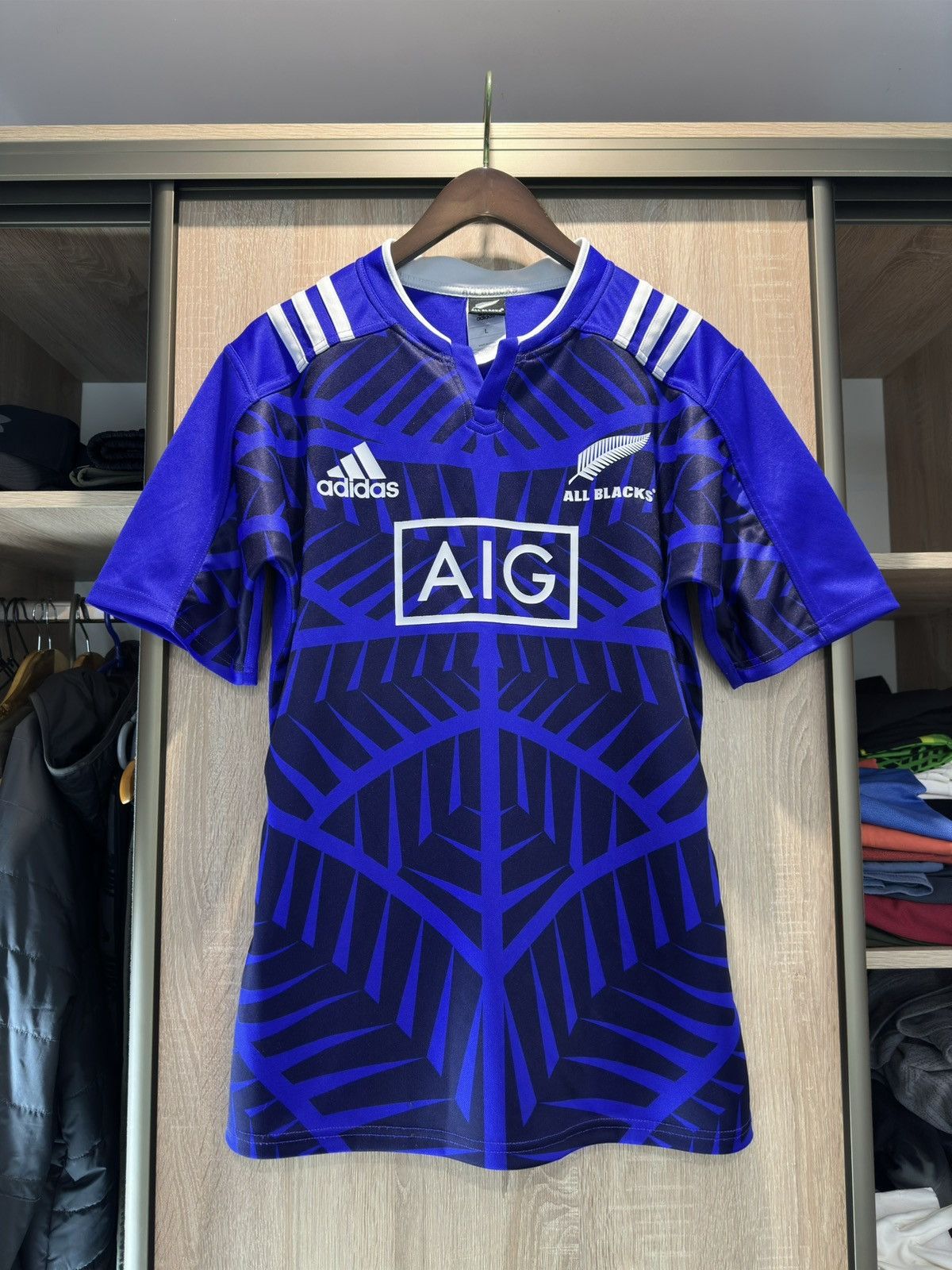 Adidas × All Blacks × Canterbury of New Zealand ADIDAS ALL BLACKS NEW ZEALAND RUGBY JERSEY Size US L / EU 52-54 / 3 - 1 Thumbnail