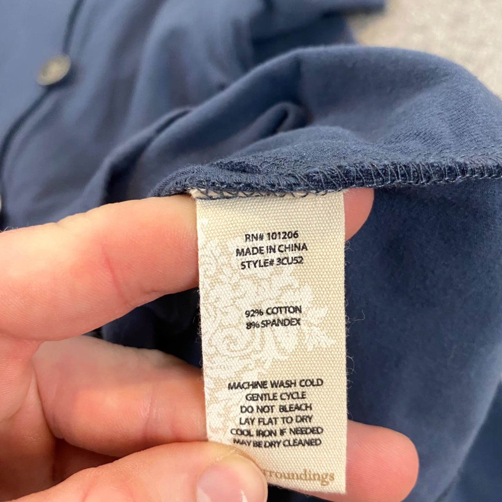 Soft Surroundings SOFT SURROUNDINGS PM Jacket Blazer Womens Petite Large Blue Button Up Blazer Jacket Size L / US 10 / IT 46 - 3 Thumbnail