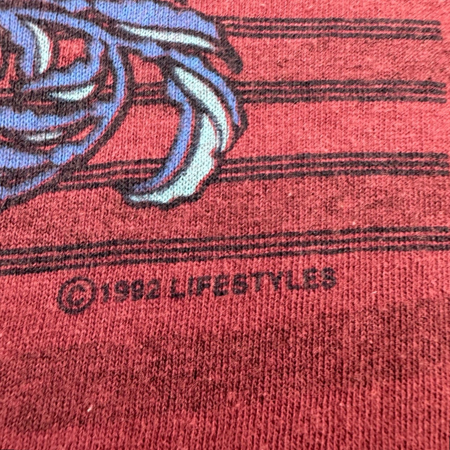 Vintage Vintage Miller Hawaii Fish T-Shirt Adult Large Red Ocean Nature 90s USA Mens Size US L / EU 52-54 / 3 - 4 Thumbnail