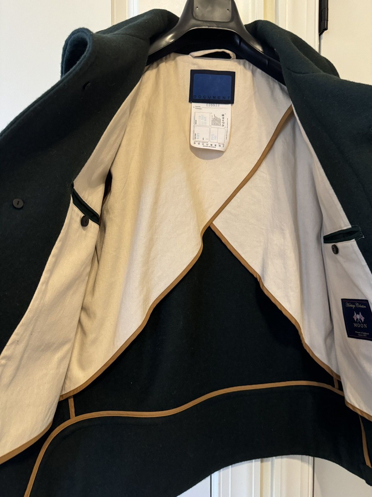 Document Document Coat - Melton Wool, Shawl Collar, Big Pocket Size US S / EU 44-46 / 1 - 8 Thumbnail