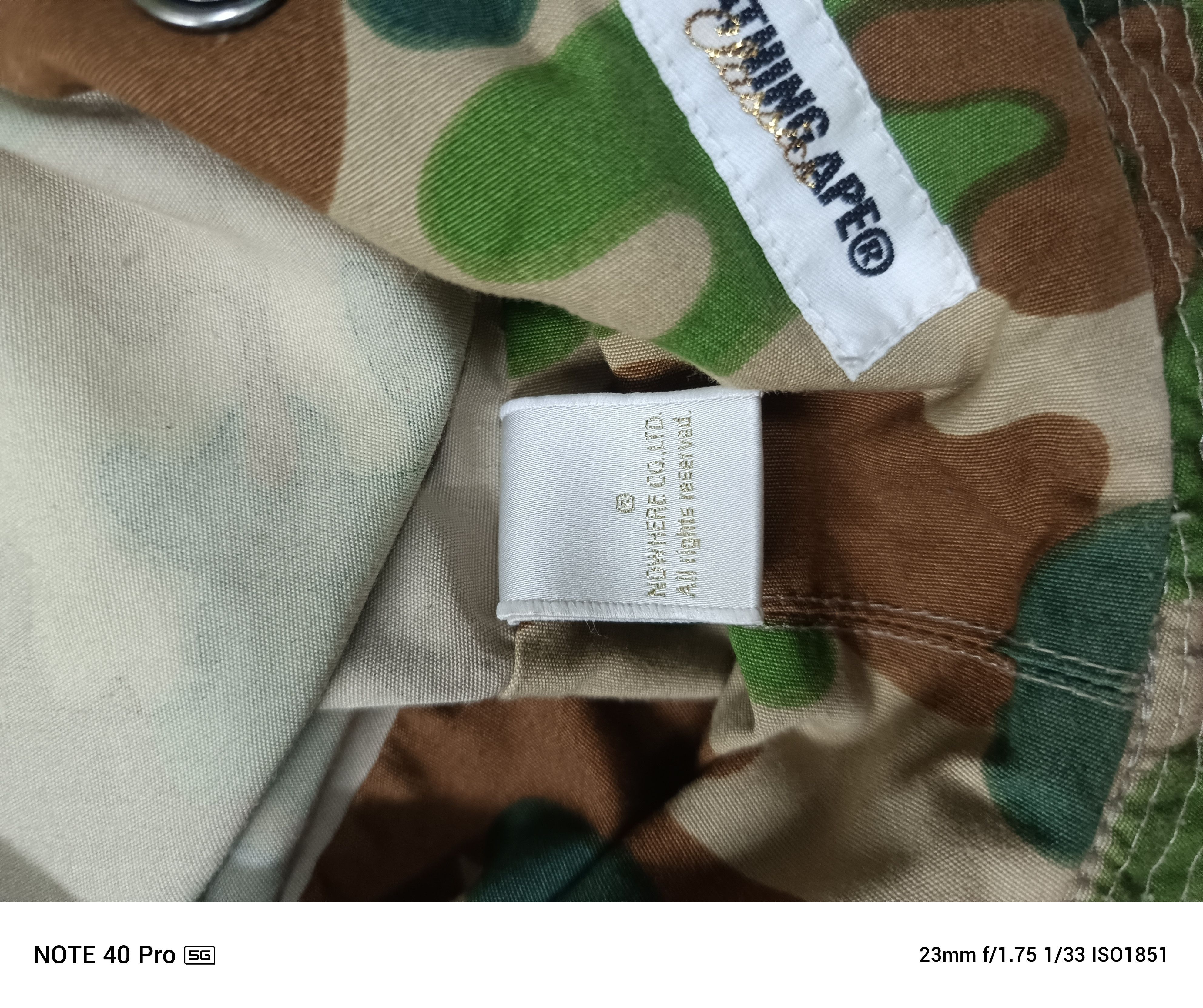 Bape Puzzle Camo Bucket Hat Size ONE SIZE - 8 Thumbnail