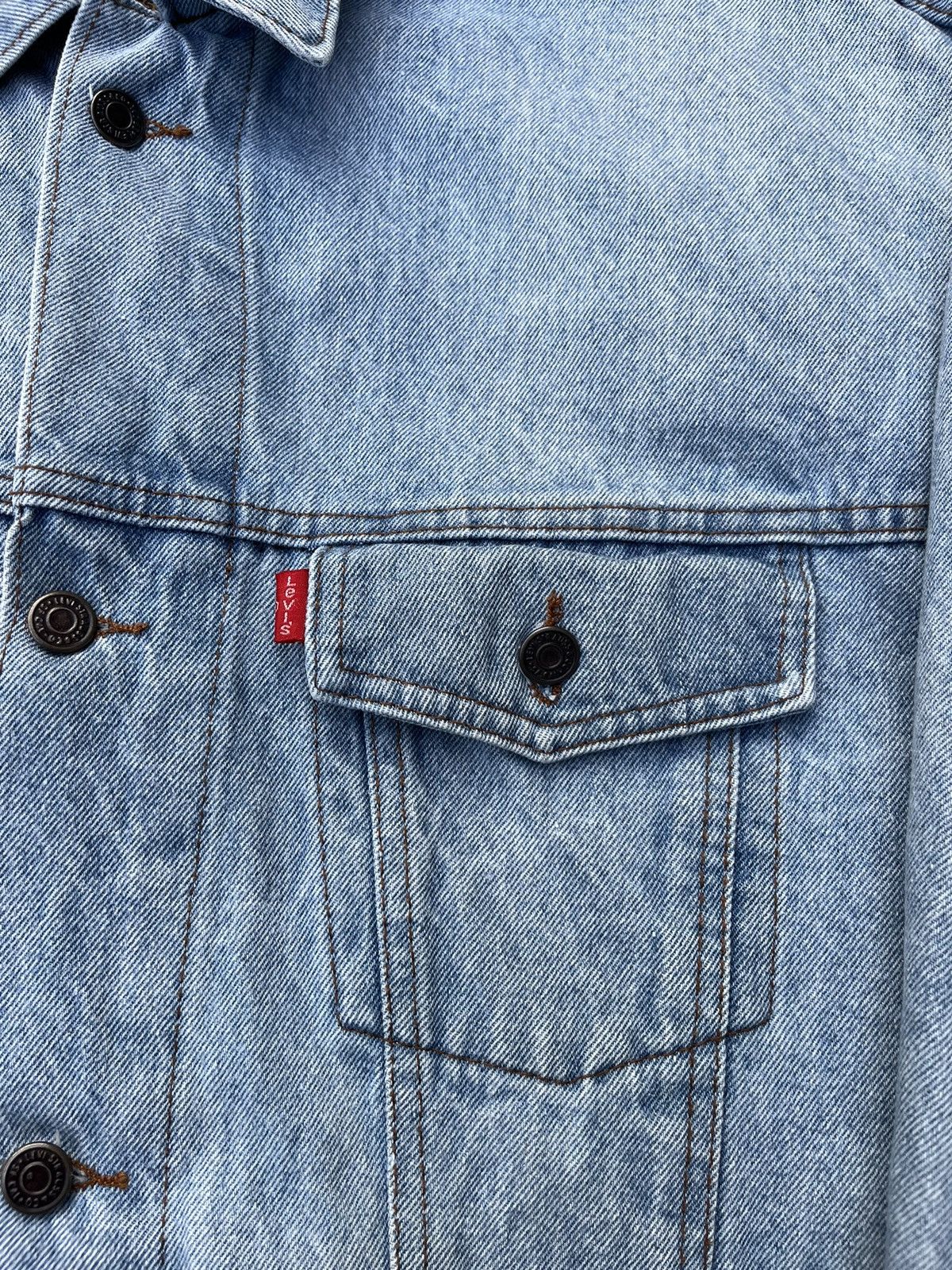 Levi's × Levi's Vintage Clothing × Vintage Vintage 80s Levi’s denim distressed trucker jacket washed Size US XL / EU 56 / 4 - 9 Thumbnail