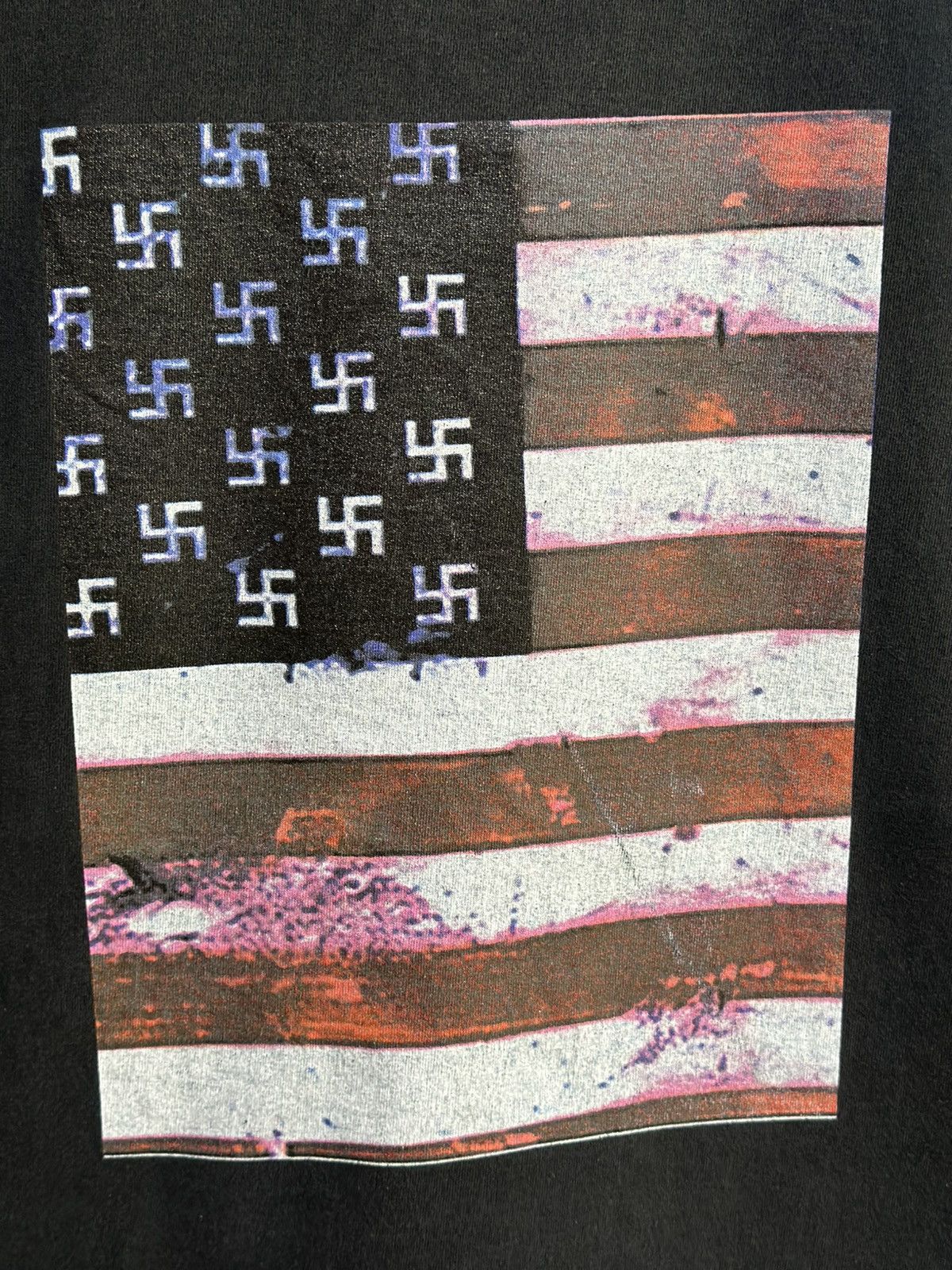 Japanese Brand Vintage Crunk Devil Flag Faded Tee Size US M / EU 48-50 / 2 - 2 Thumbnail