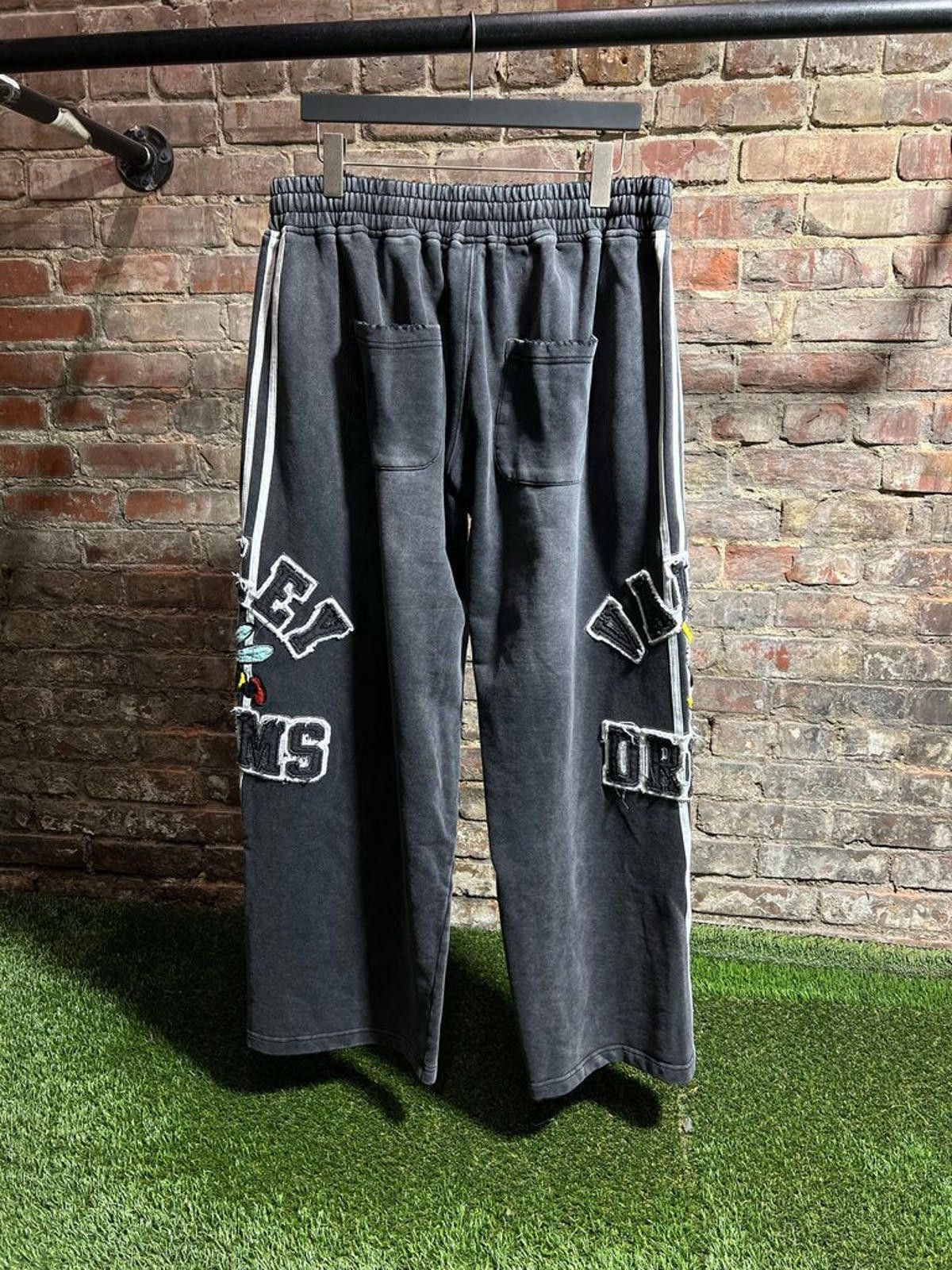 Vale Vale State Striped Sweatpants Black/White Sz. L Size ONE SIZE - 2 Thumbnail