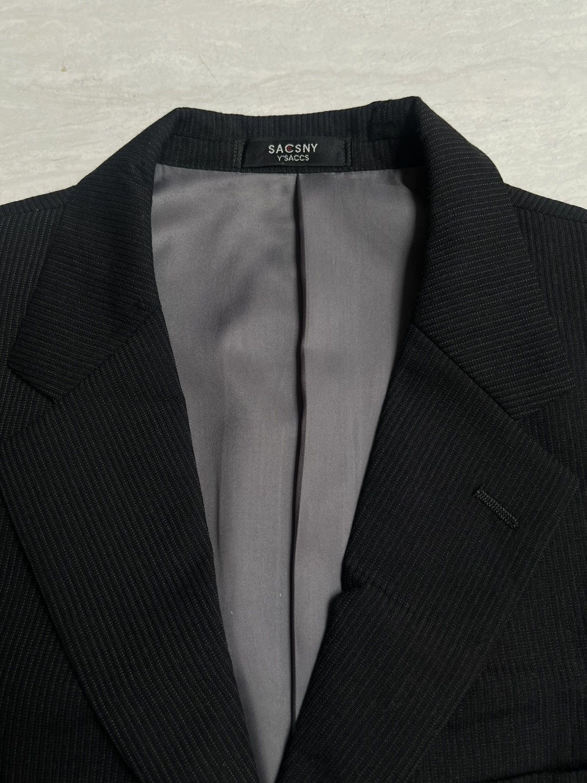 Yohji Yamamoto SACSNY Y’SACCS Yohji Yamamoto Striped Suit Size US S / EU 44-46 / 1 - 11 Thumbnail