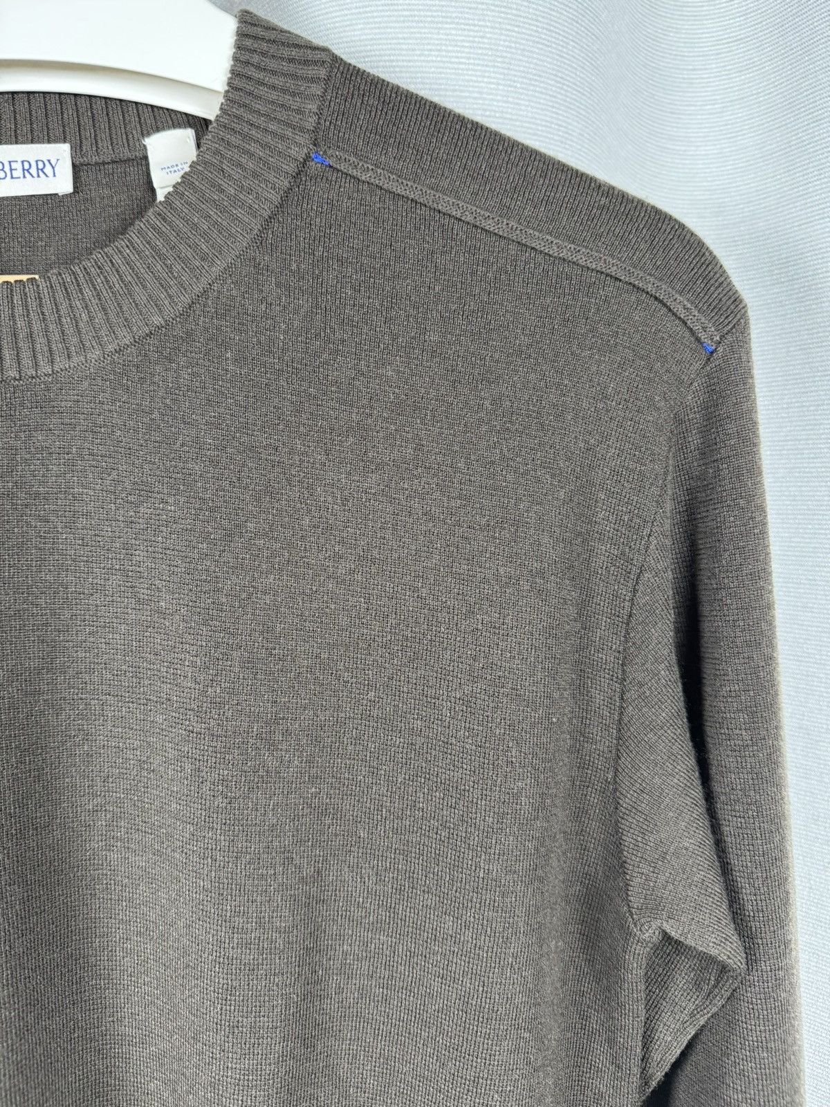 Burberry Burberry Daniel Lee Era Knight Blue Stitch Wool Sweater XS Size US XXS / EU 40 - 2 Thumbnail