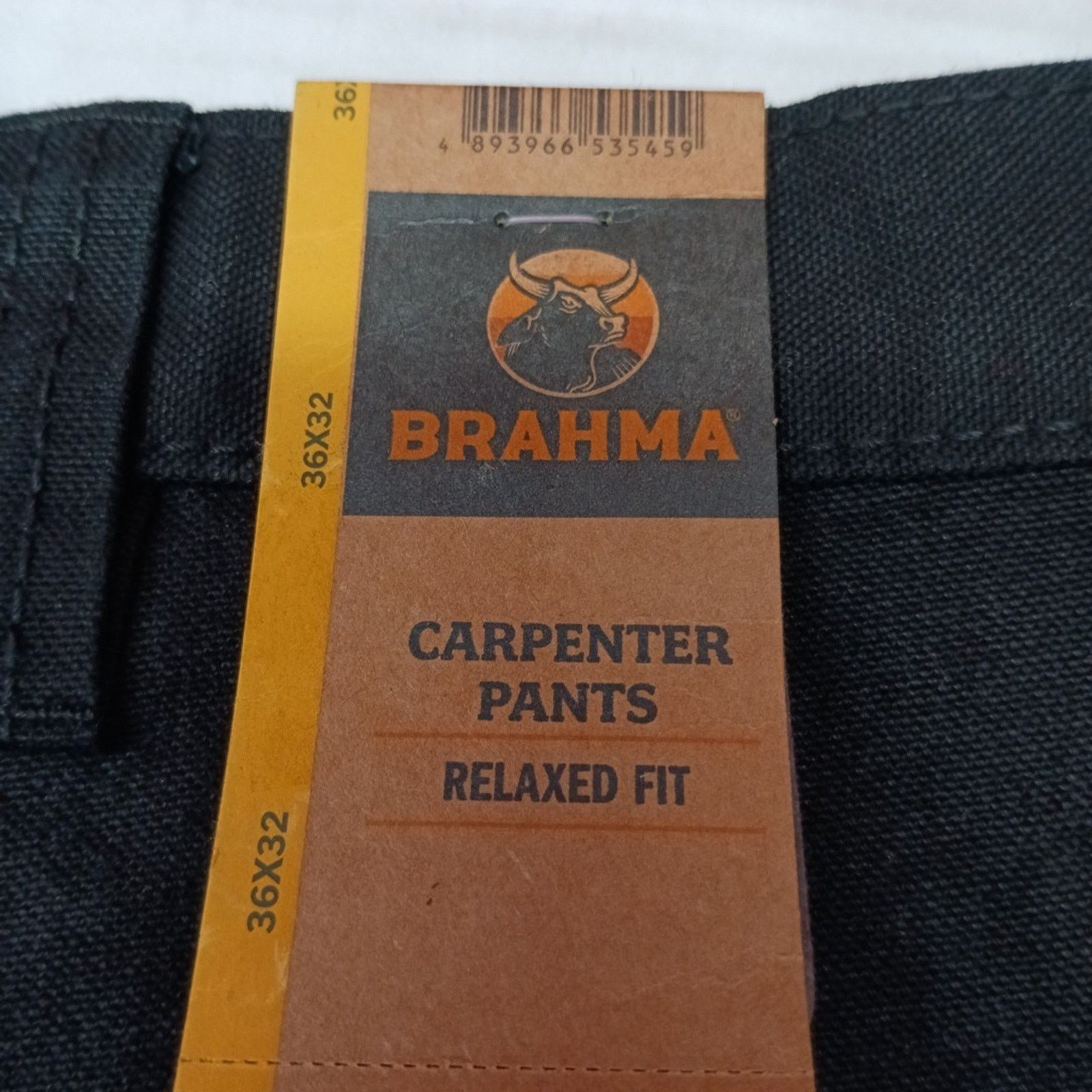 Other Brahma Work Carpenter Pants Men's Size 36x32 Black Relaxed Size US 36 / EU 52 - 2 Thumbnail