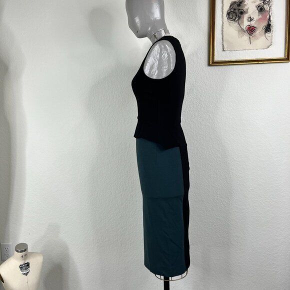 Stella McCartney Stella McCartney Two Tone Peplum Midi Dress Size XS / US 0-2 / IT 36-38 - 7 Thumbnail