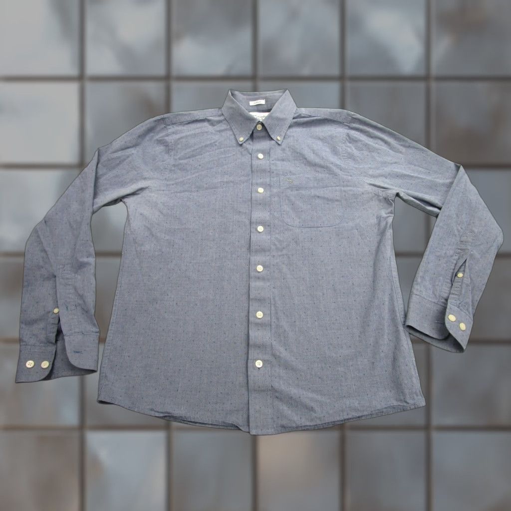 Abercrombie & Fitch VINTAGE Abercrombie & Fitch Shirt Mens Large Blue Long Sleeve Button Down Muscle Fit Size US L / EU 52-54 / 3 - 1 Thumbnail