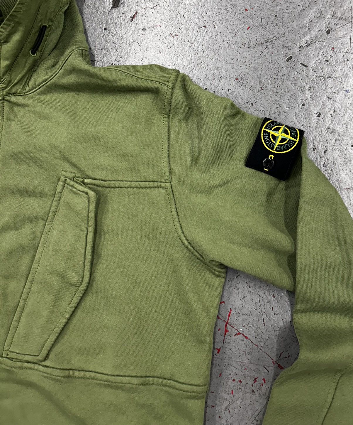 Stone Island Stone Island Forest Green Half-Zip Hoodie size Medium Size US S / EU 44-46 / 1 - 3 Thumbnail