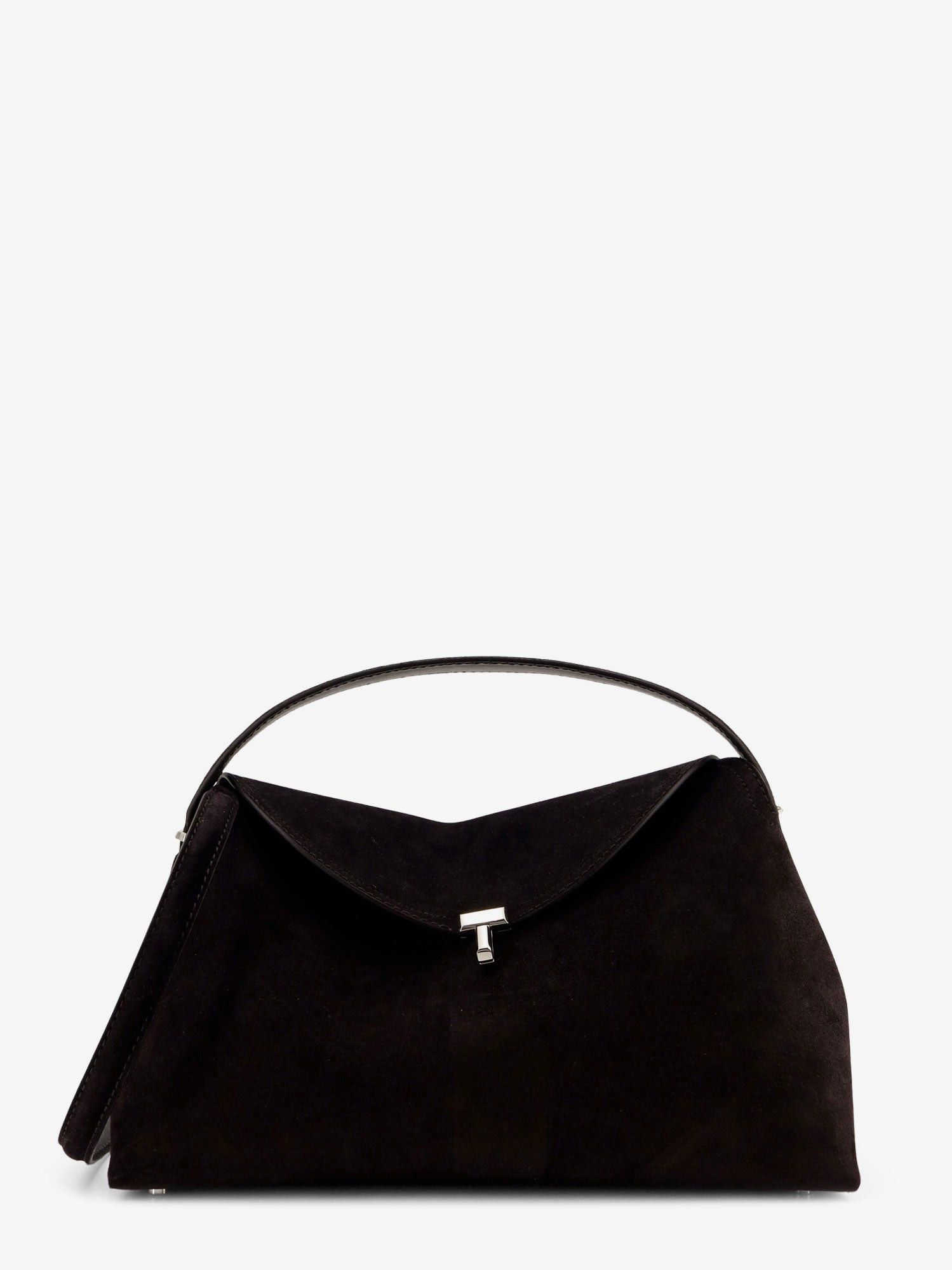 Toteme T-Lock Suede Handbag Size ONE SIZE - 1 Thumbnail