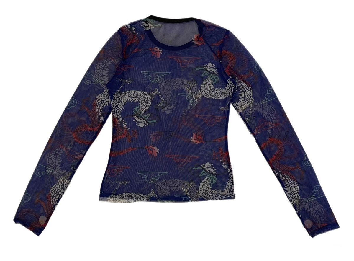 Japanese Brand Y2K Dragon Mesh Top Size S / US 4 / IT 40 - 2 Thumbnail