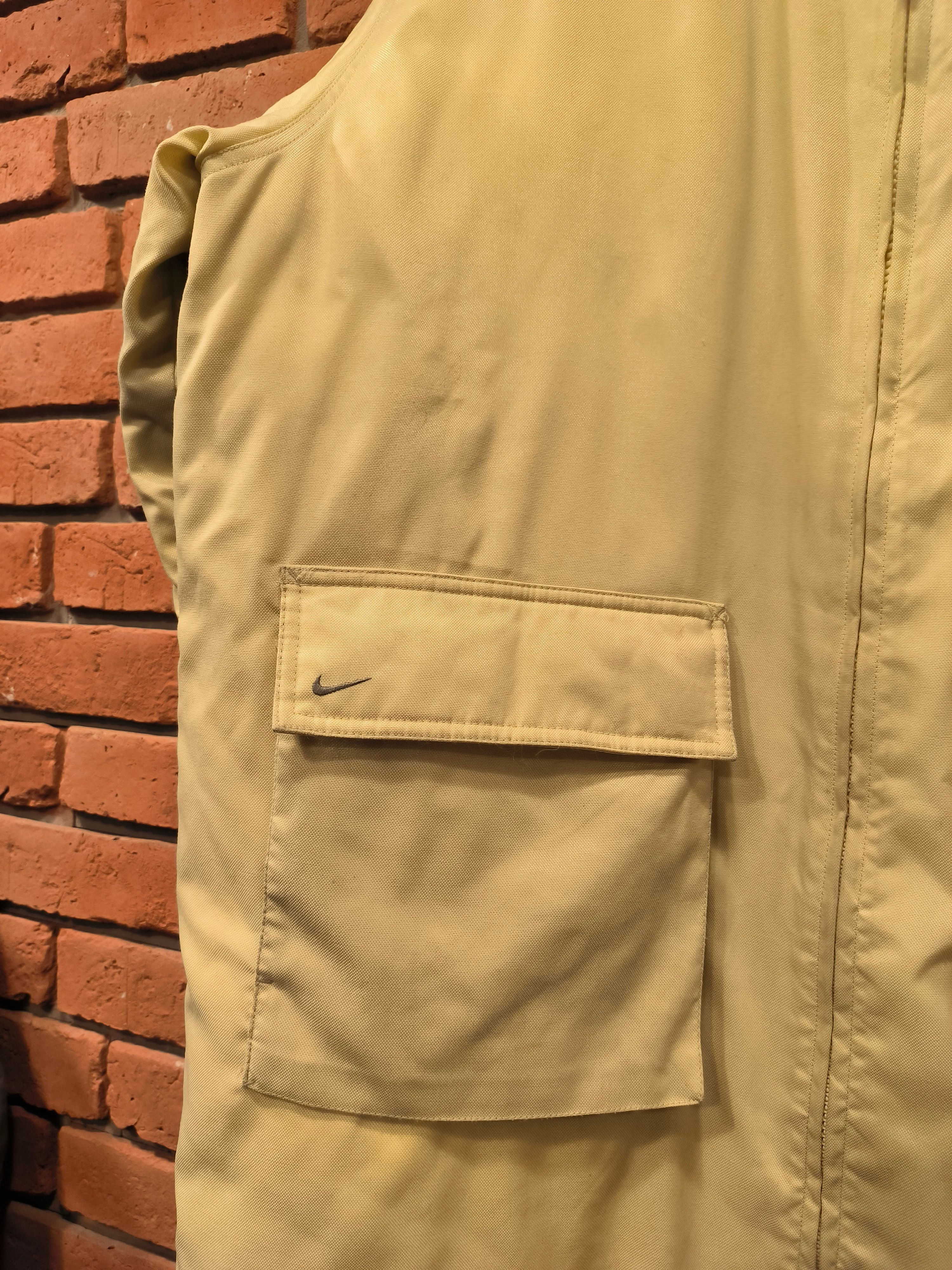 Nike × Vintage Vintage Nike Parka Puffer Jacket 00s Beige Logo Coat Size US XL / EU 56 / 4 - 5 Thumbnail