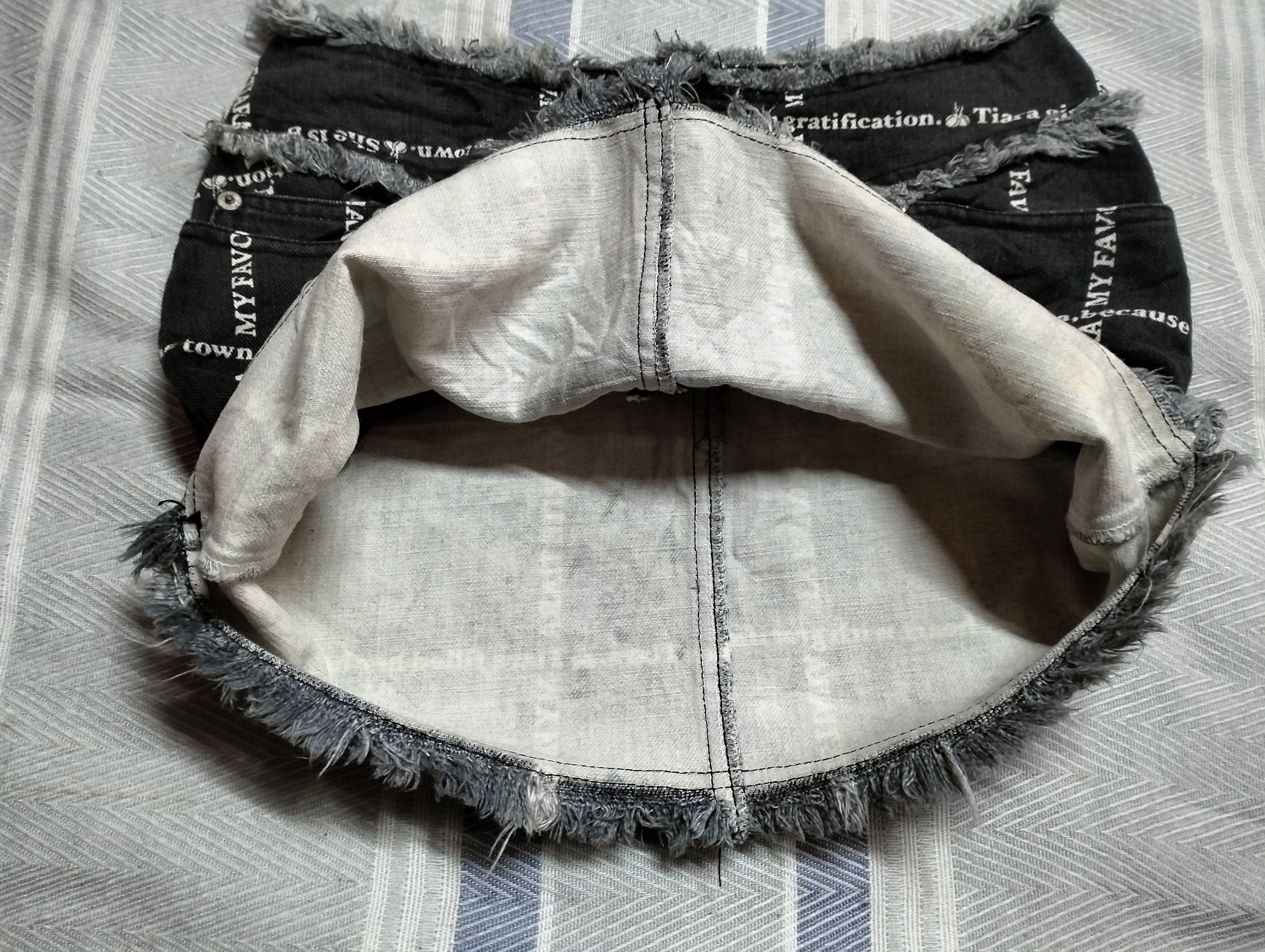 If Six Was Nine Archive💥Tiara Mini Skirt Denim Rare Design Size 27" / US 4 / IT 40 - 9 Thumbnail