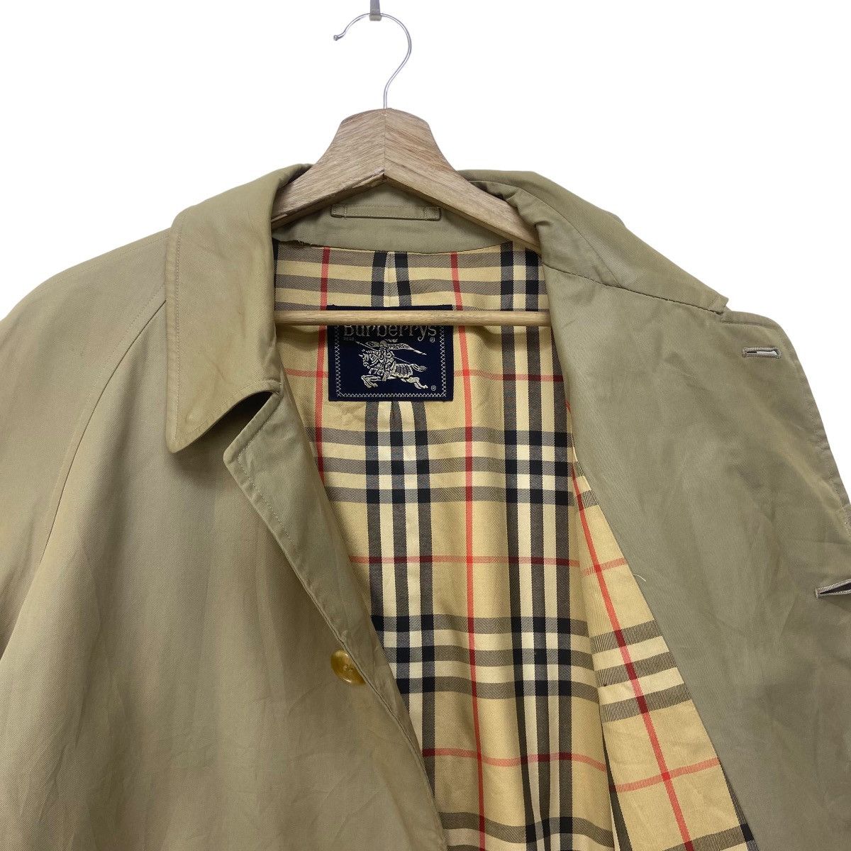 Burberry Prorsum Vintage Burberrys Prorsum Nova Check Trench Coat Size US M / EU 48-50 / 2 - 4 Thumbnail