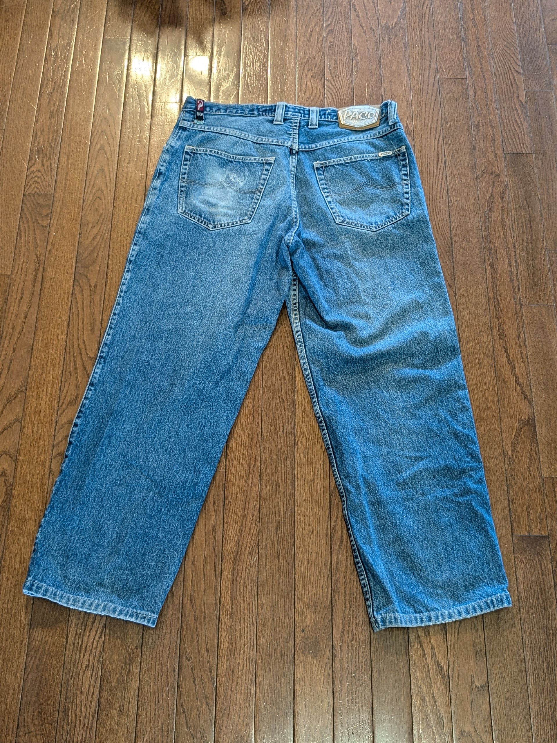 Mecca 90's Vintage Paco Sport Blue Jeans - Size: 34x28 Size US 34 / EU 50 - 1 Thumbnail