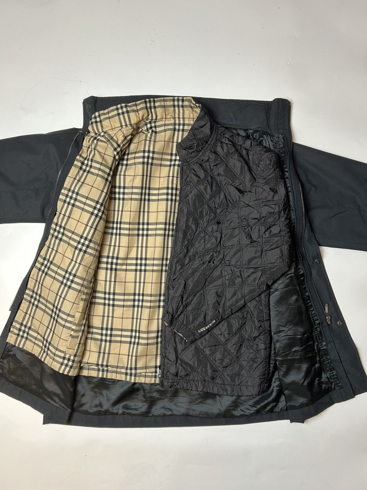 Burberry × Burberry Prorsum × Designer BURBERRY LONDON JACKET WITH REMOVEABLE INNER Size US L / EU 52-54 / 3 - 4 Thumbnail